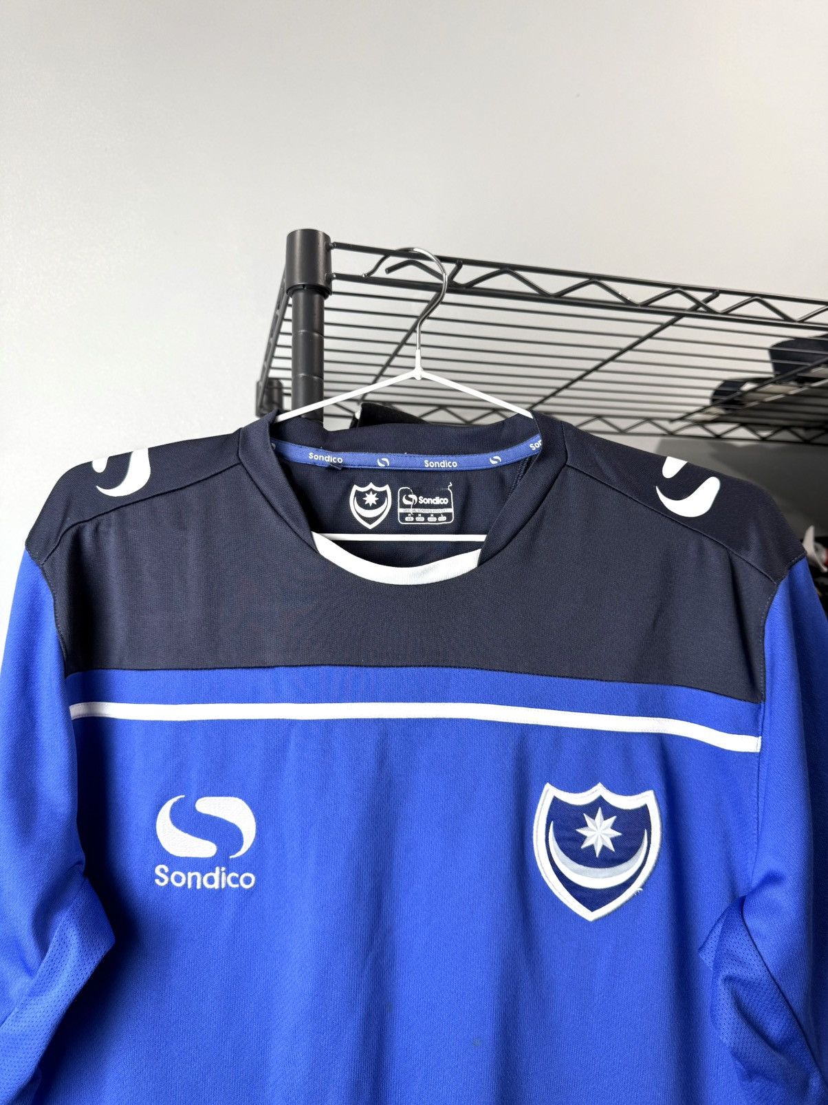 Vintage Sondico Portsmouth Pompey Neil Soccer Jersey T Shirt Size US M / EU 48-50 / 2 - 3 Thumbnail