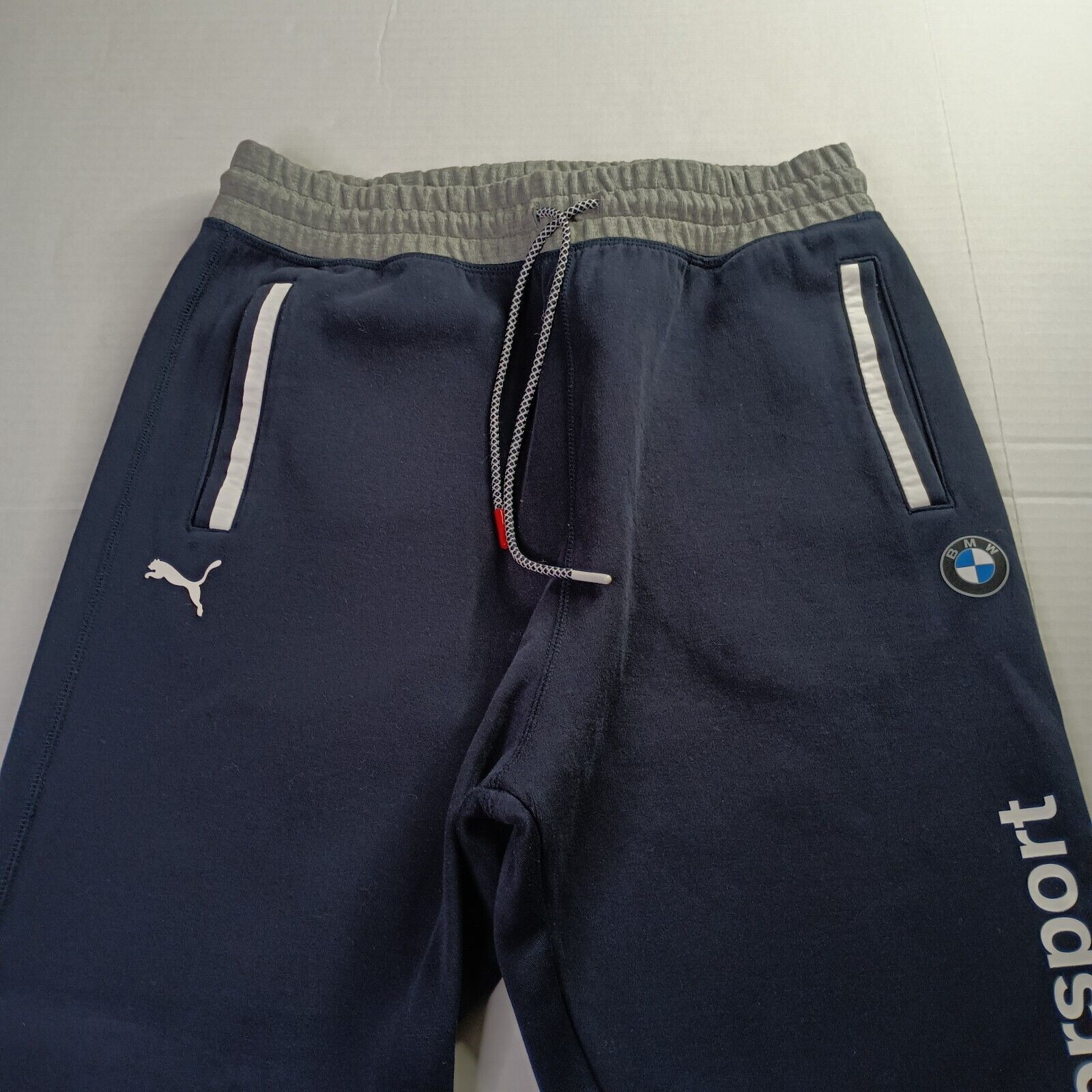 Puma BMW Motorsport Puma Sweatpants Men's Size M Blue Joggers Size US 28 / EU 44 - 3 Thumbnail