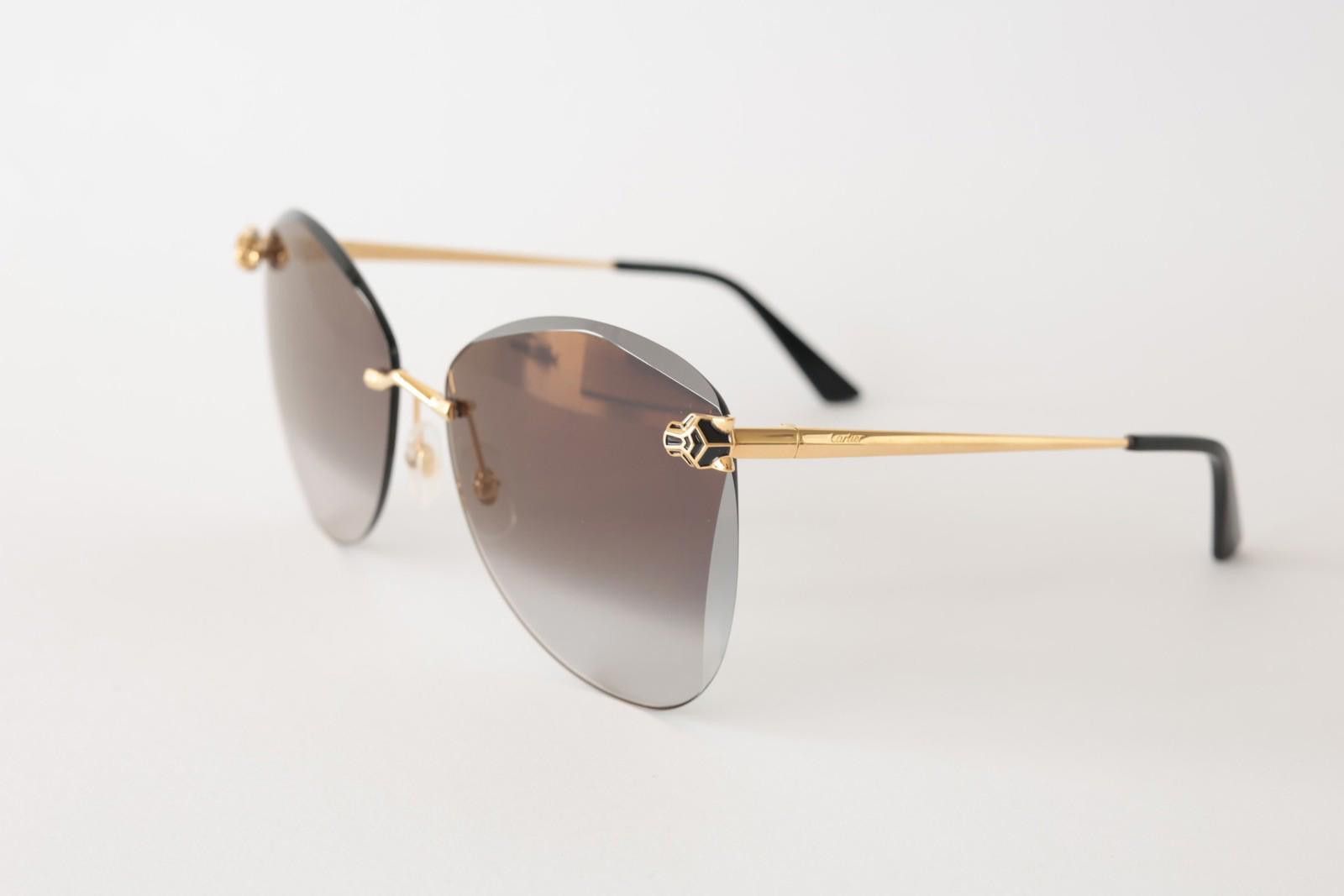 Cartier New Cartier eyewear optical sunglasses CT0398S 001 gold grey Size ONE SIZE - 2 Thumbnail