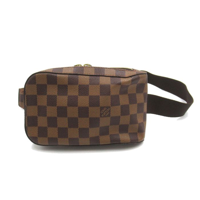 Louis Vuitton LOUIS VUITTON geronimos Brown Ebene Damier PVC coated ...