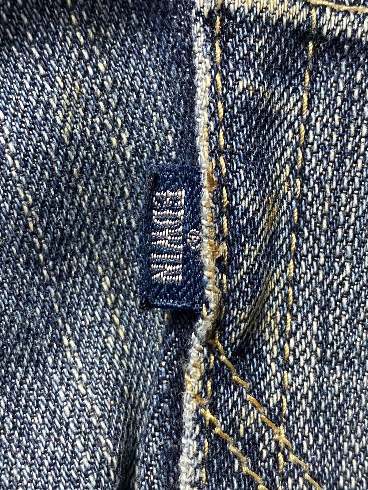 Edwin Vintage Edwin 4002 Distressed Patched Trash Bootcut Jeans Size US 31 - 11 Thumbnail