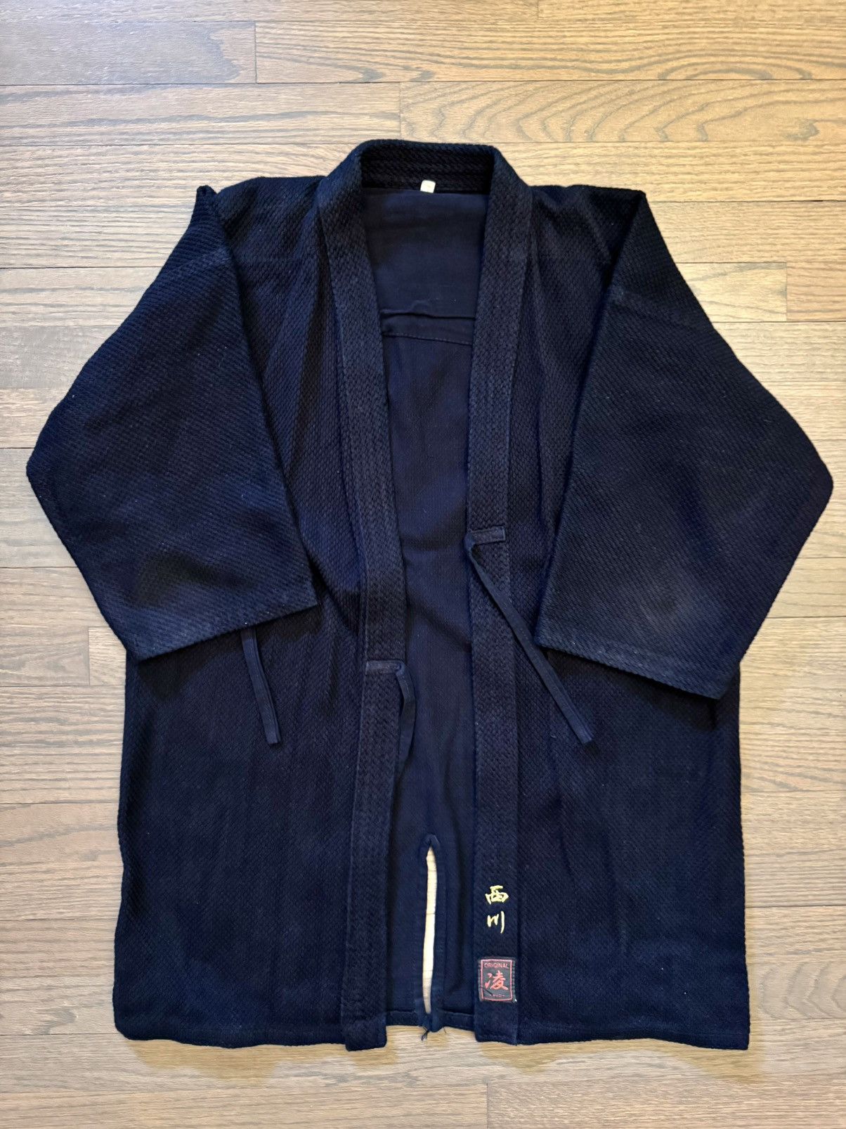 Japanese Brand Vintage Original RYO Japanese Indigo Sashiko Kendo Jacket Size US L / EU 52-54 / 3 - 1 Thumbnail