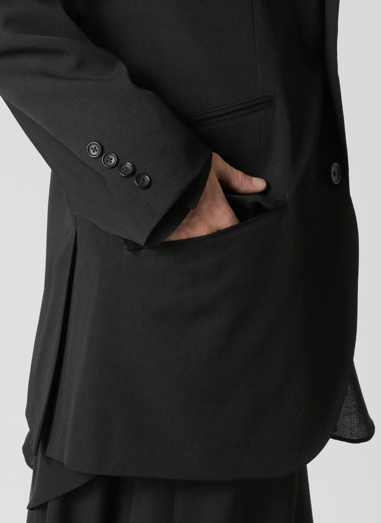 Yohji Yamamoto Yohji Yamamoto Pour Homme - W/GABARDINE HOODED JACKET Size US L / EU 52-54 / 3 - 10 Thumbnail