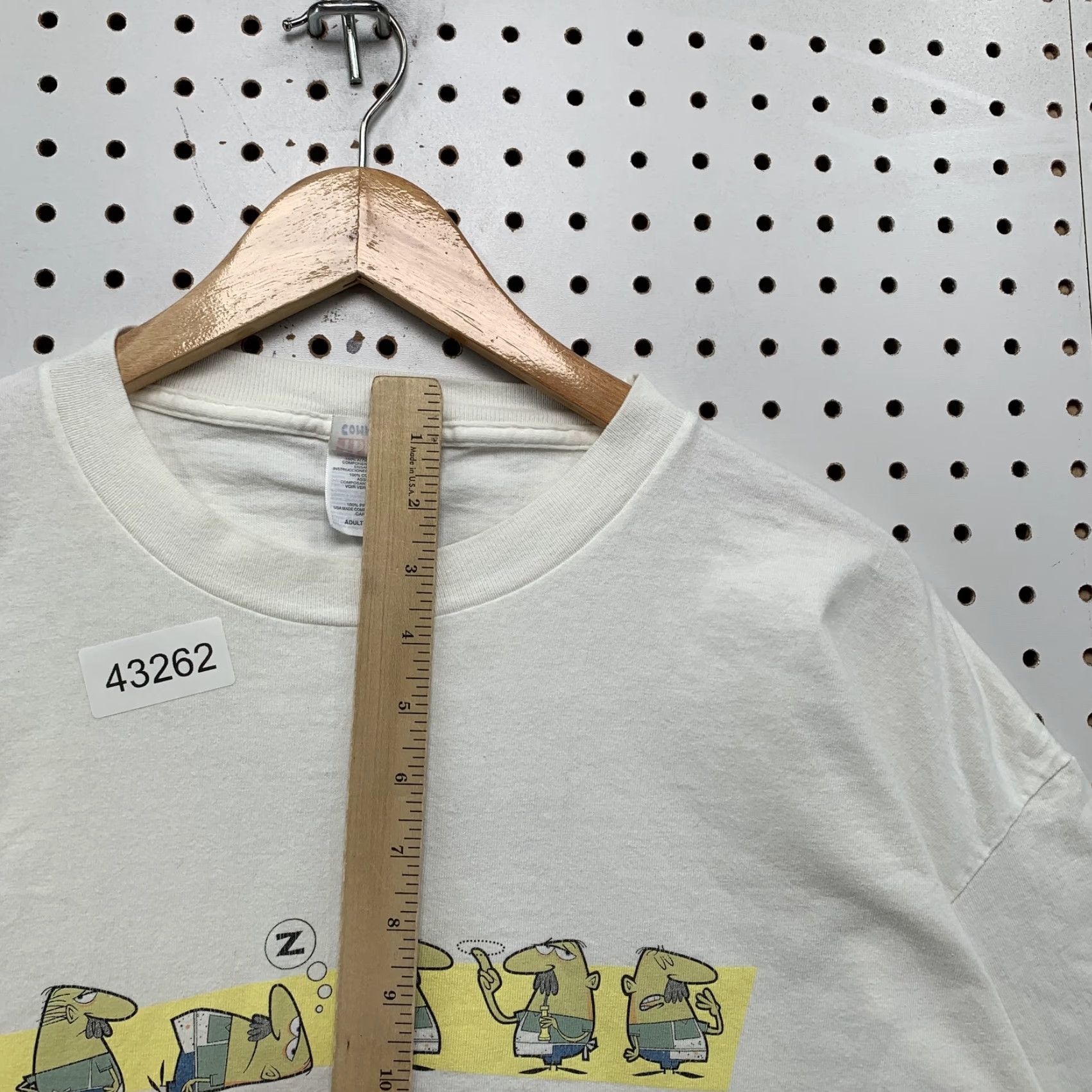 Hanes VINTAGE Hanes Yeah Yeah Yeah Graphic T-Shirt XL White Cartoon Network Mens Size US XL / EU 56 / 4 - 7 Thumbnail