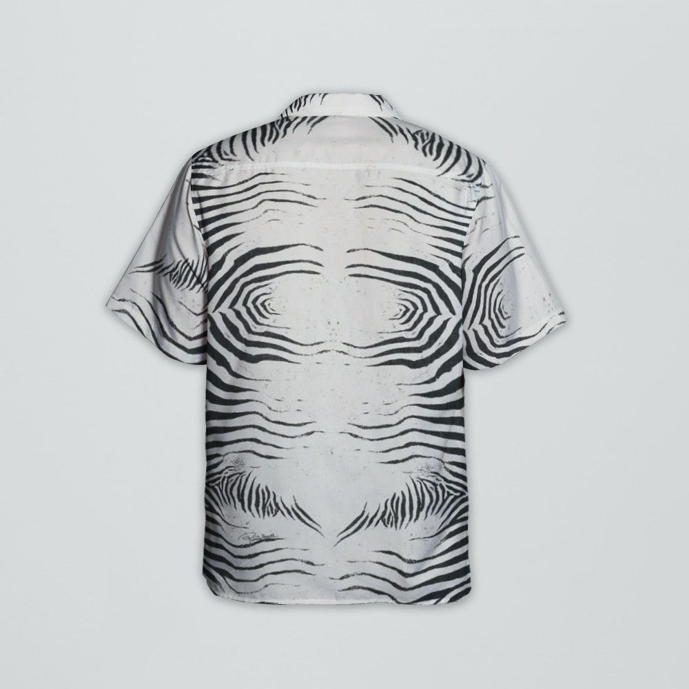 Vintage Zebra-Print Shirt – Monochrome Edge with Wild Attitude Size US S / EU 44-46 / 1 - 3 Thumbnail