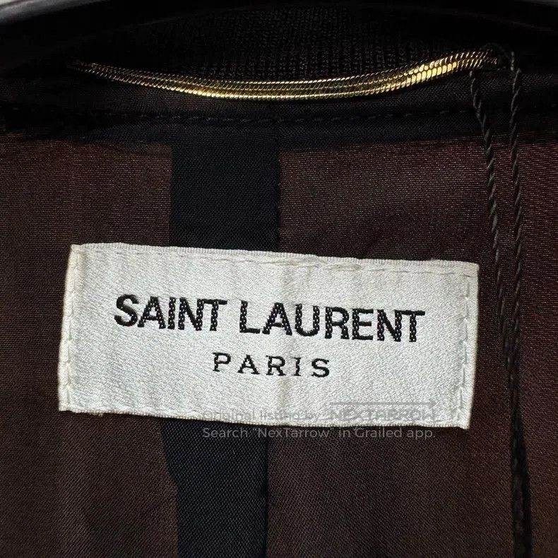 Saint Laurent Paris Saint Laurent Black Pink Silk Bomber Jacket. Size US M / EU 48-50 / 2 - 5 Thumbnail