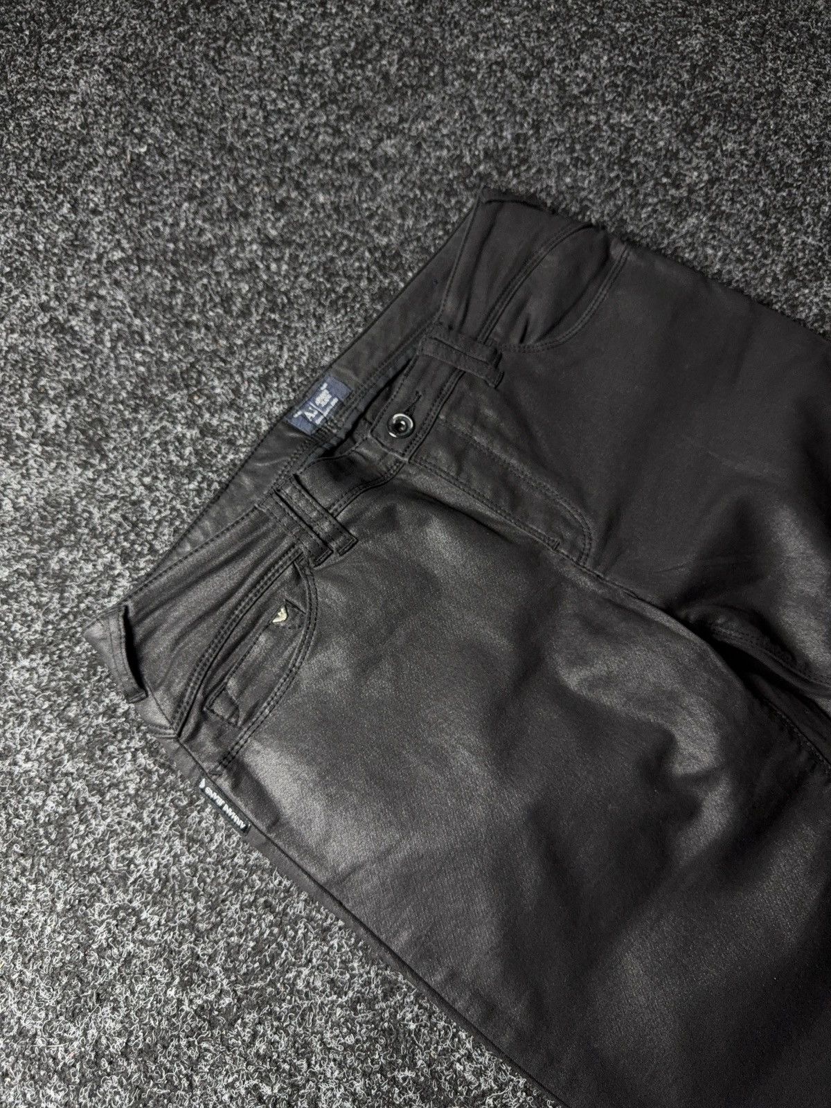 Armani Vintage 00s Luxury Designer Armani Jeans Tessuto skiny pants Size 30" / US 8 / IT 44 - 6 Thumbnail