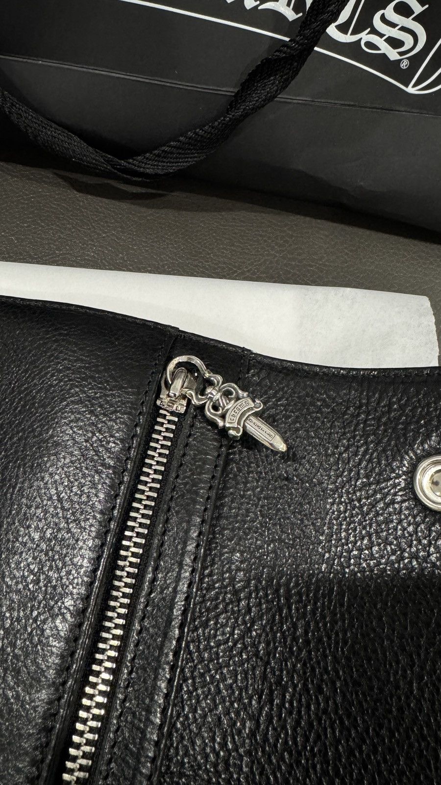 Chrome Hearts Wave Cross Ball Heavy Leather Long Wallet Size ONE SIZE - 11 Thumbnail