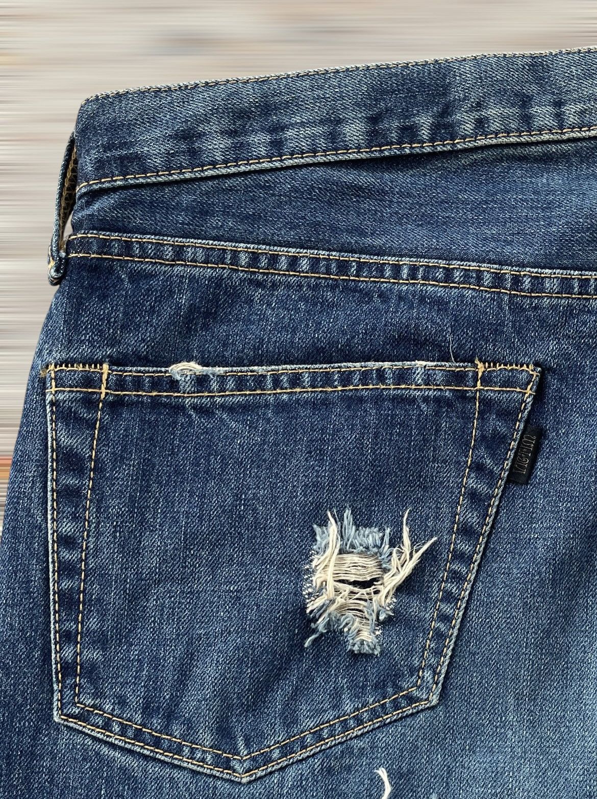Designer × Fashion Victim × Japanese Brand VICTIM JAPAN DISTRESSED JEANS Size US 37 - 8 Thumbnail