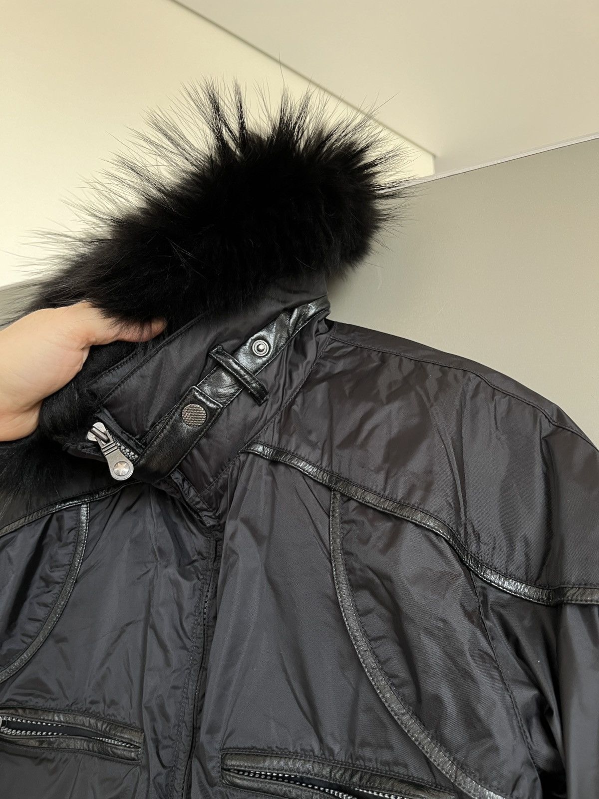 If Six Was Nine × JET SET JET SET Y2K Opium Style Bomber Jacket with Fur Size XS / US 0-2 / IT 36-38 - 5 Thumbnail