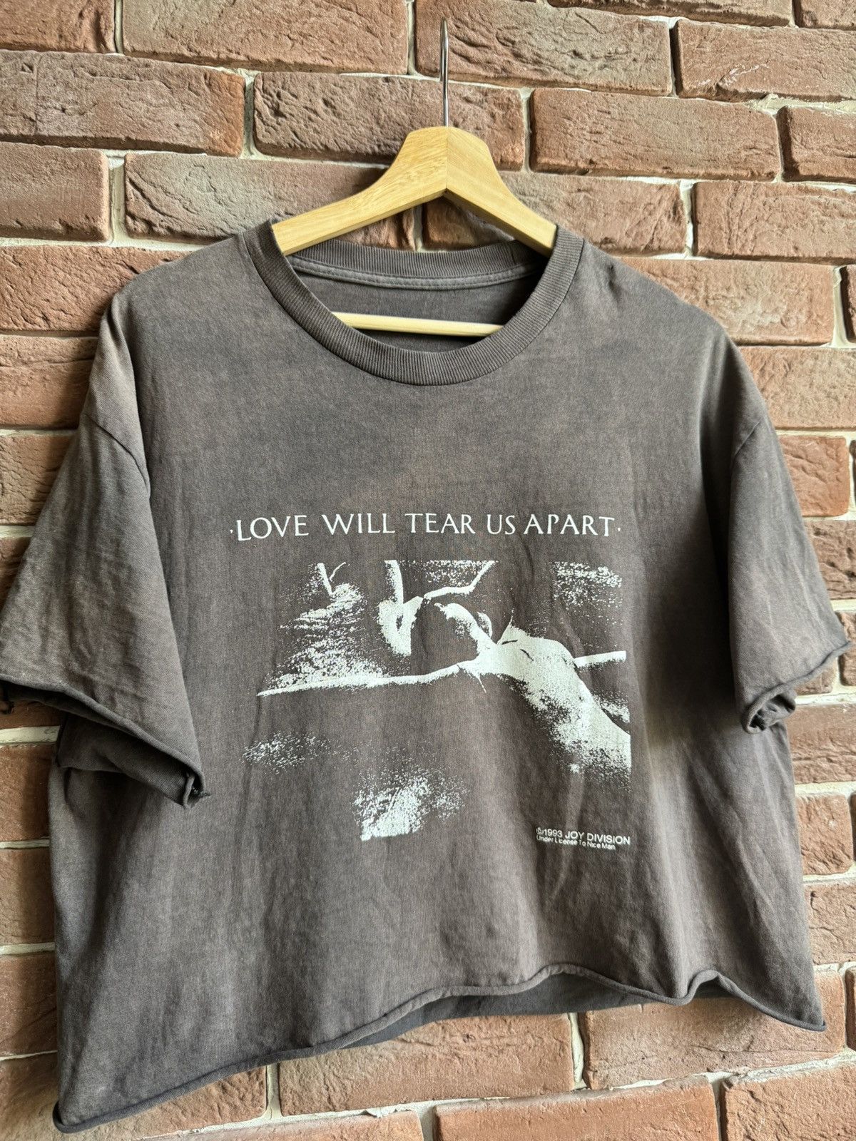 Band Tees Vintage 90s JOY DIVISION Love Will Tear Us Apart Cut Off Tee Size US M / EU 48-50 / 2 - 8 Thumbnail