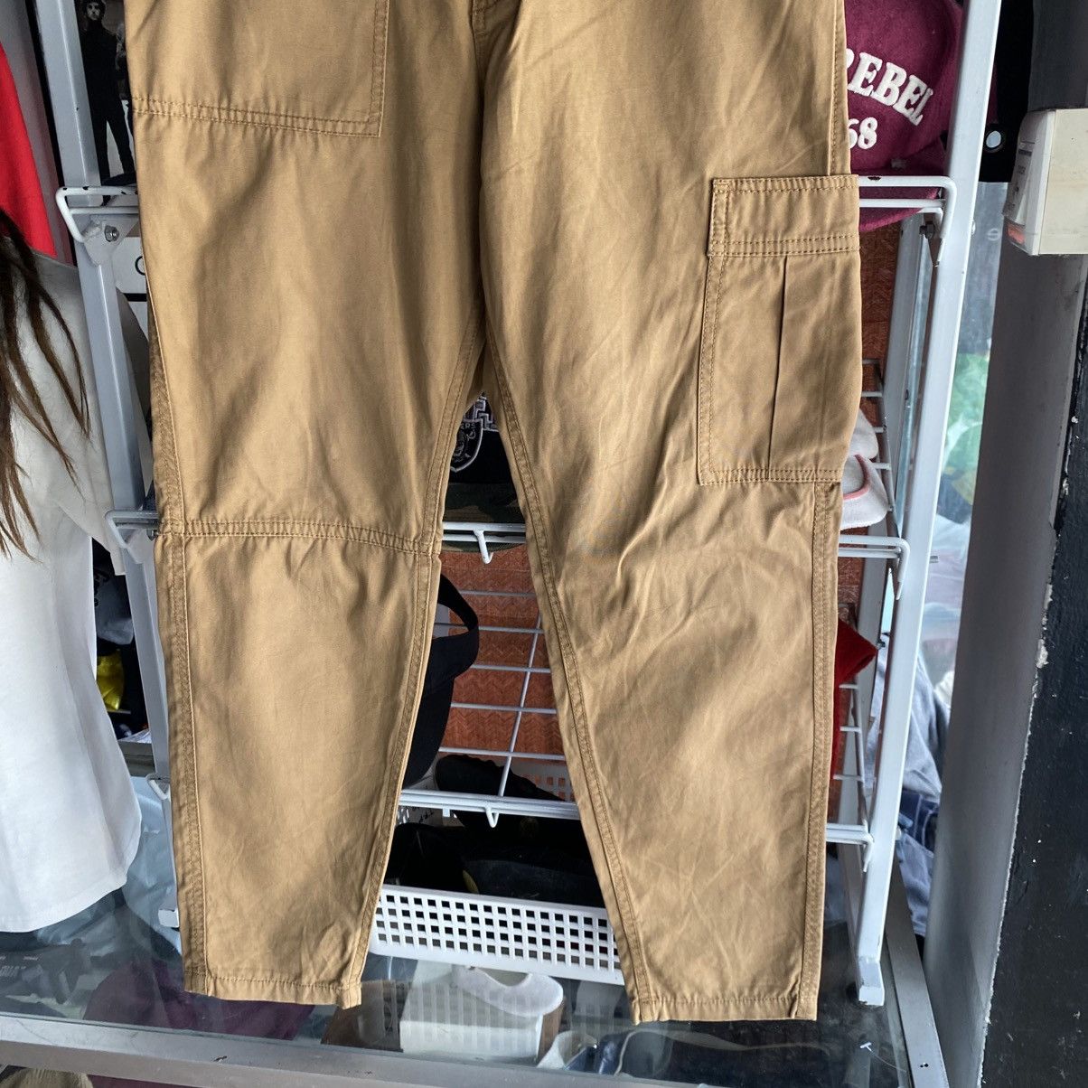 Issey Miyake Ne-net Carpenter Pants – Khaki w/ Playful Back Pockets Size US 29 - 10 Thumbnail