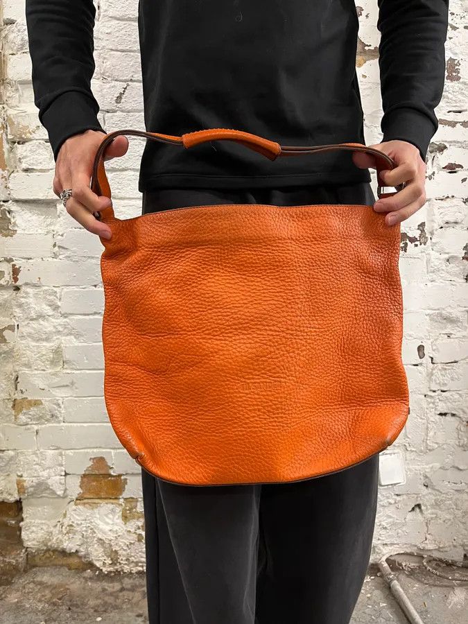 Jil Sander Jil Sander Orange Handle Leather Bag Size ONE SIZE - 3 Thumbnail