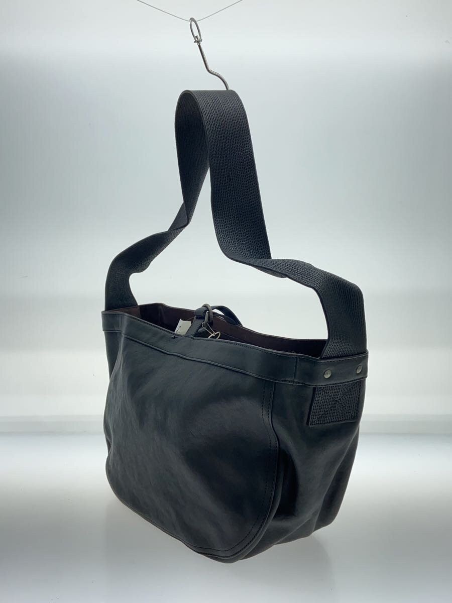 Taiga Takahashi Black Leather Newsboy Bag Size ONE SIZE - 2 Thumbnail