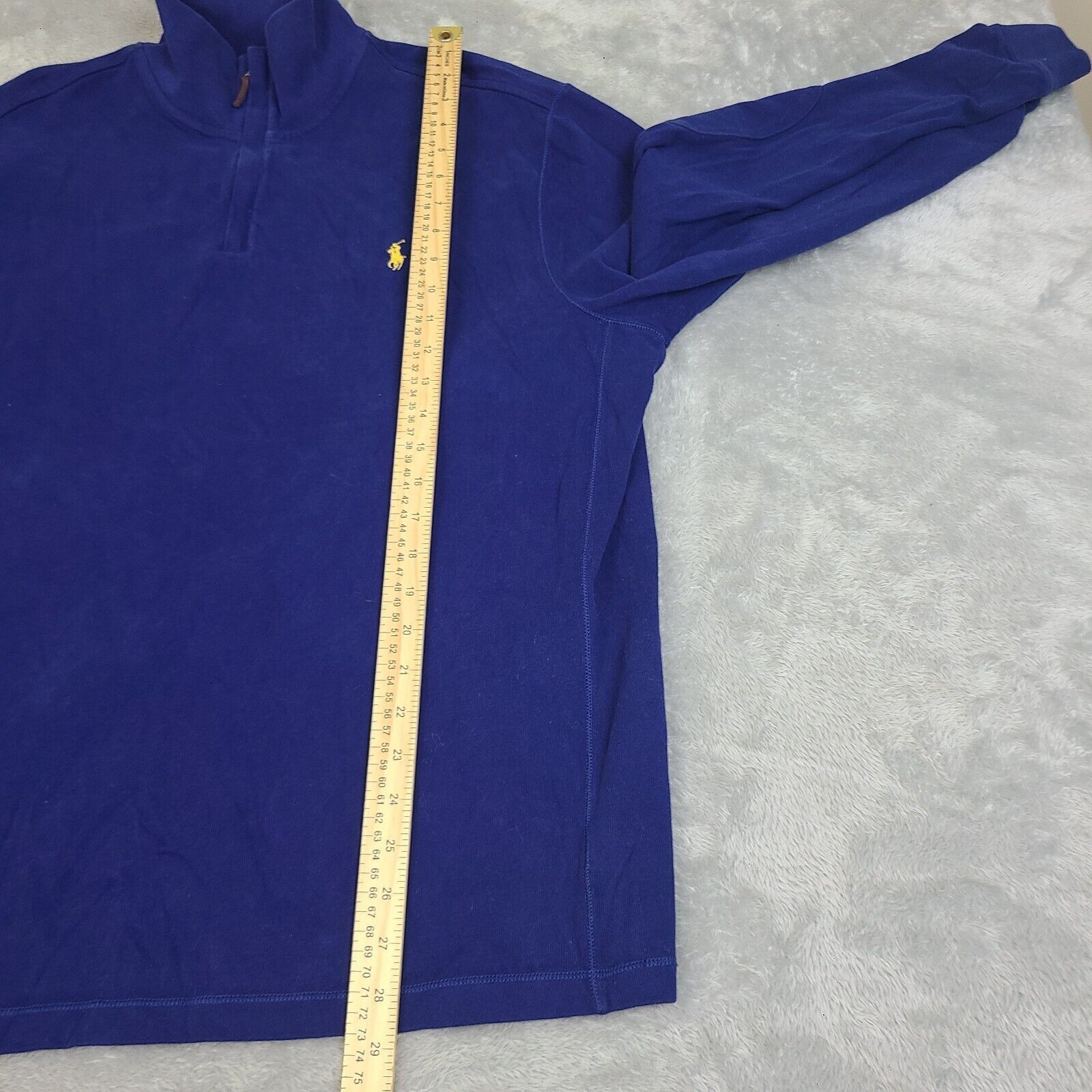 Polo Ralph Lauren Polo Ralph Lauren Sweater Mens 2XL Blue Quarter Zip Cotton M Size US XXL / EU 58 / 5 - 5 Thumbnail