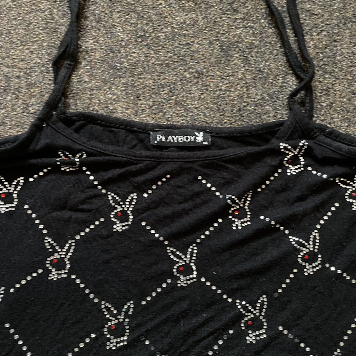 Vintage Vintage 90s TOP Tee 90s PLAYBOY CROP SWAROVSKI M Size M / US 6-8 / IT 42-44 - 4 Thumbnail