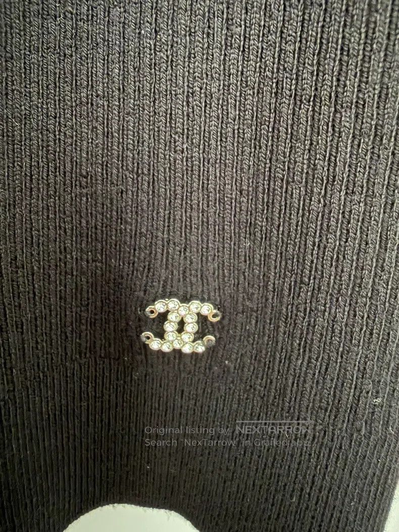 Chanel Chanel Black and pink white cc logo long-sleeved undershir Size XS / US 0-2 / IT 36-38 - 5 Thumbnail