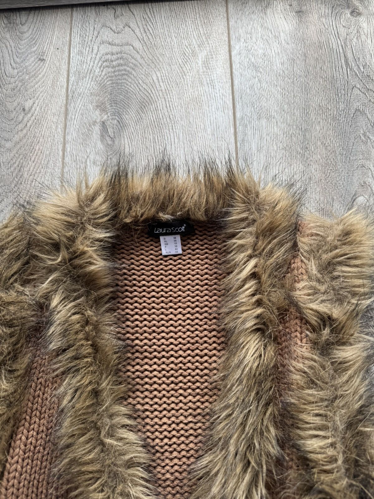 If Six Was Nine Vintage Japan Style Faux Fur Knit Y2k Vest Size M / US 6-8 / IT 42-44 - 3 Thumbnail