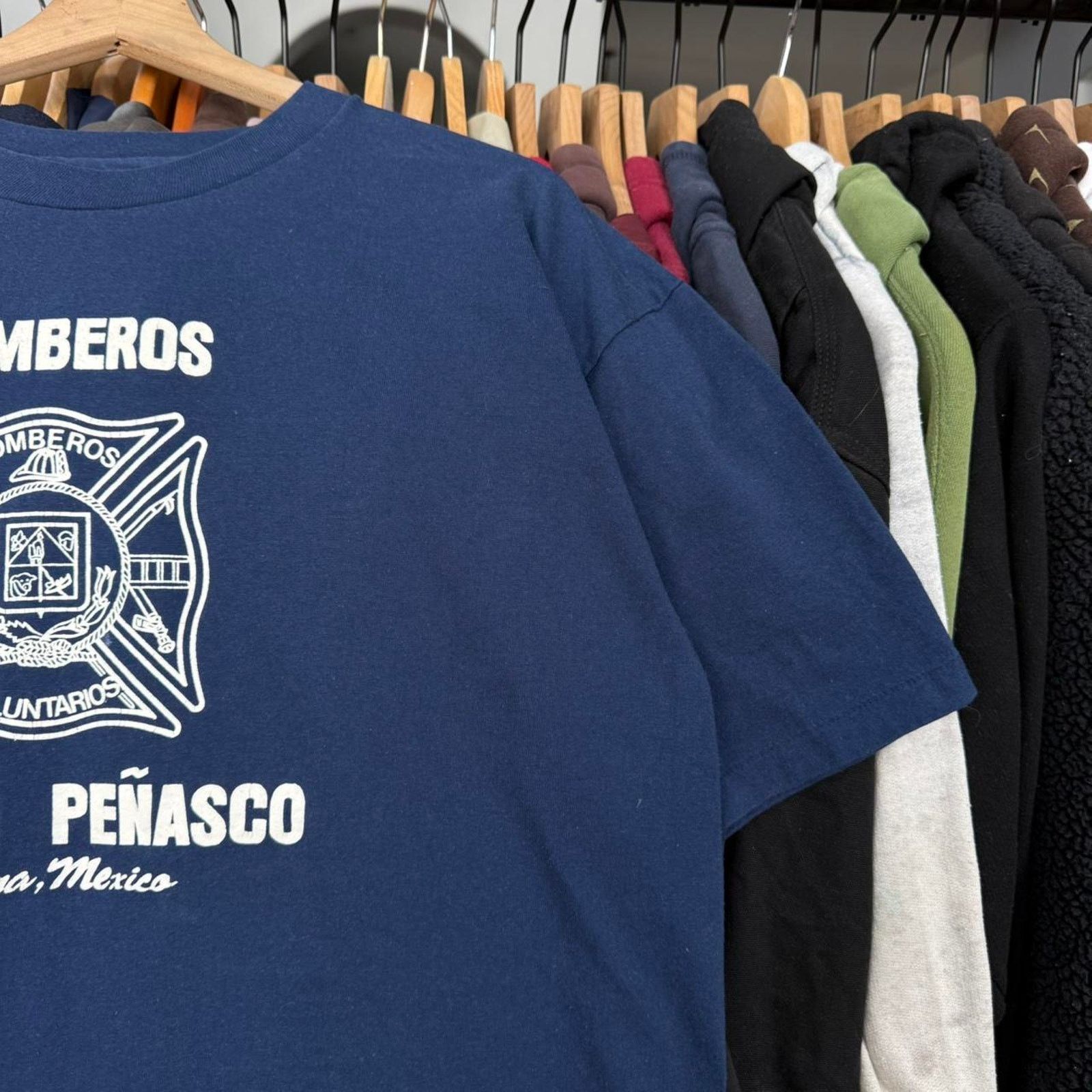 Other Vintage 90s Bomberos Firefighters Puerto Penasco T-Shirt Size US XL / EU 56 / 4 - 3 Thumbnail