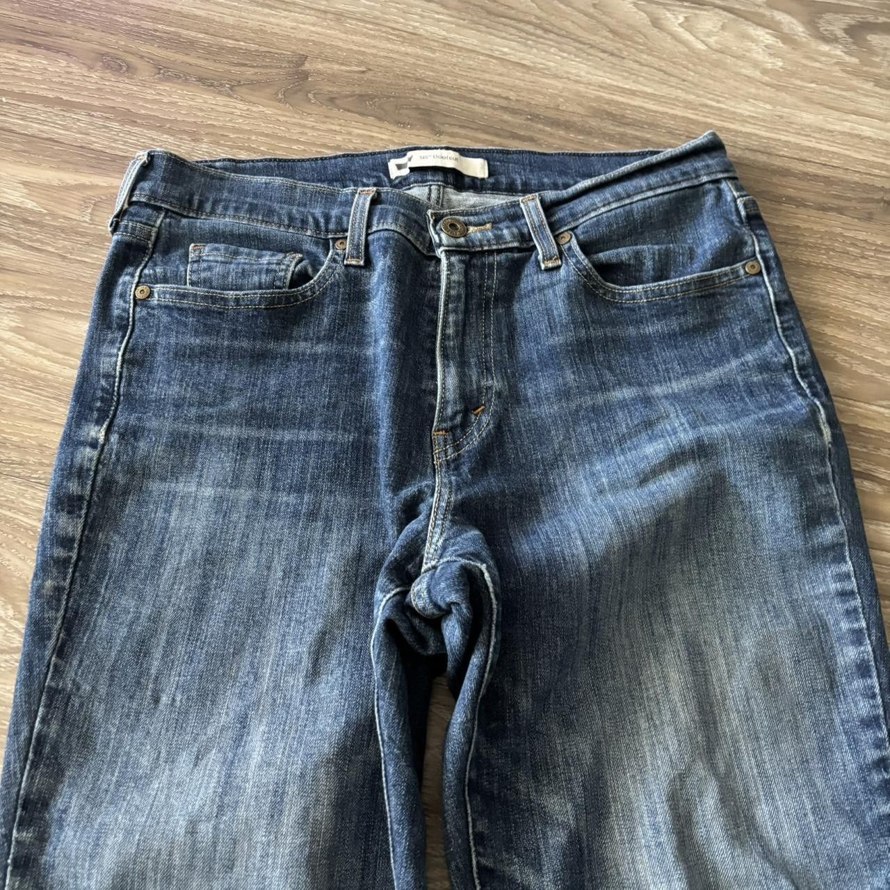 Levi's Crazy Vintage Y2K/2000s Grunge Dark Wash Levis Denim Jeans! 30x26 Size US 30 / EU 46 - 5 Thumbnail
