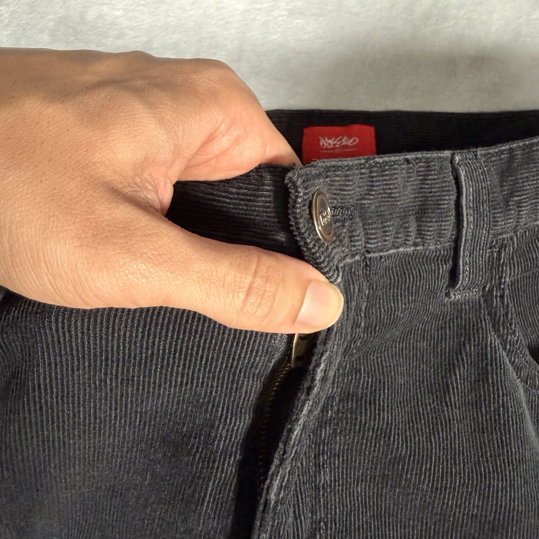 Mossimo VINTAGE Mossimo Corduroy Pants Mens 32x31 Straight Fit Black Size US 32 / EU 48 - 3 Thumbnail