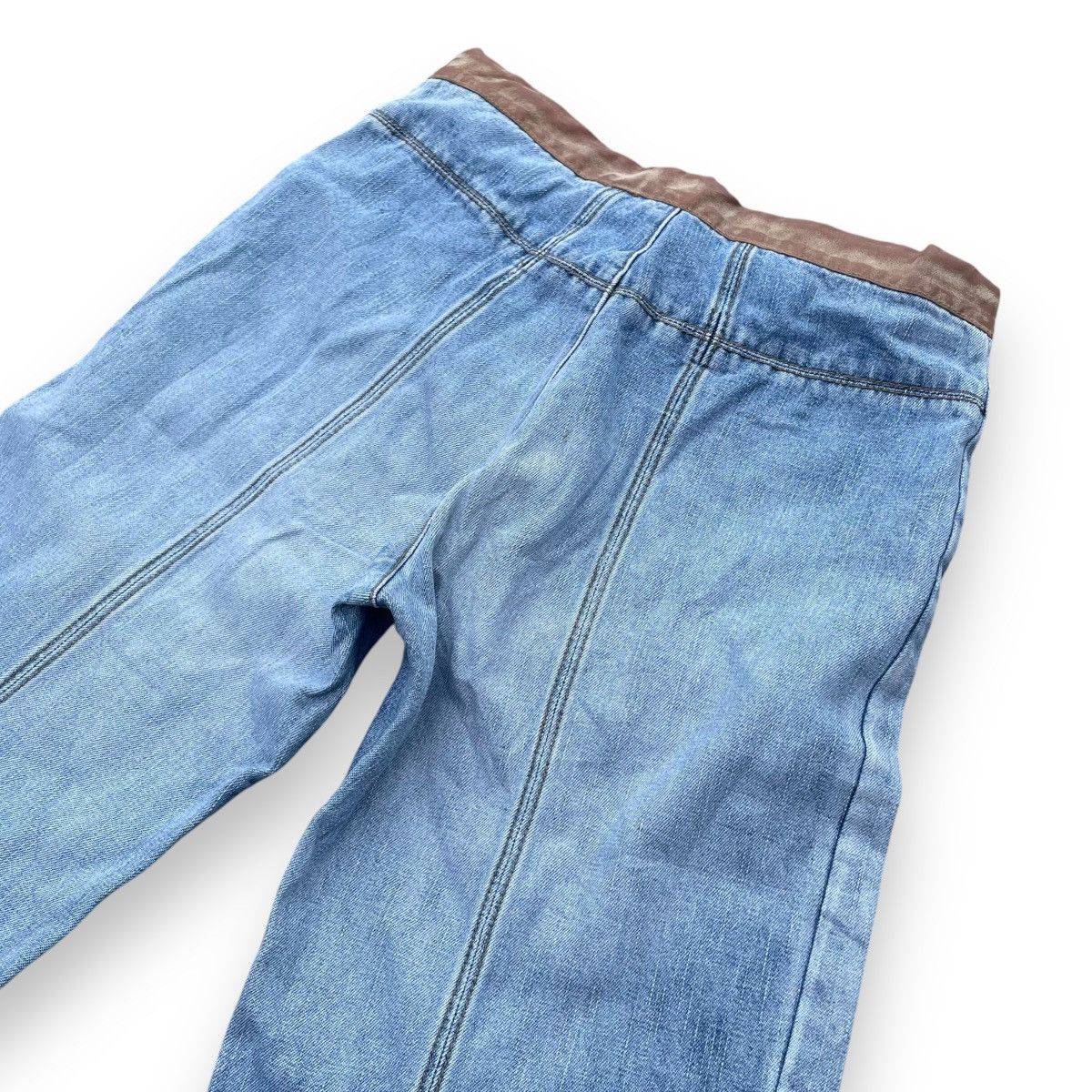 If Six Was Nine × Japanese Brand × Le Grande Bleu (L.G.B.) 🇯🇵 SUPER FLARE RIGHT-ON DENIM PANTS Size 26" / US 2 / IT 38 - 8 Thumbnail