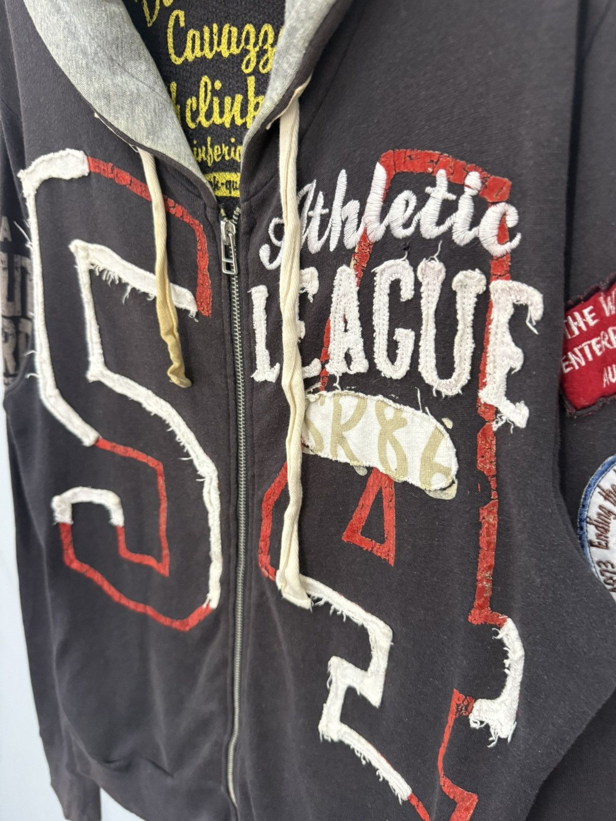 Japanese Brand 🔥 Vintage "Athletic League 54" Zip Up Hoodie - Size M Size US M / EU 48-50 / 2 - 4 Thumbnail