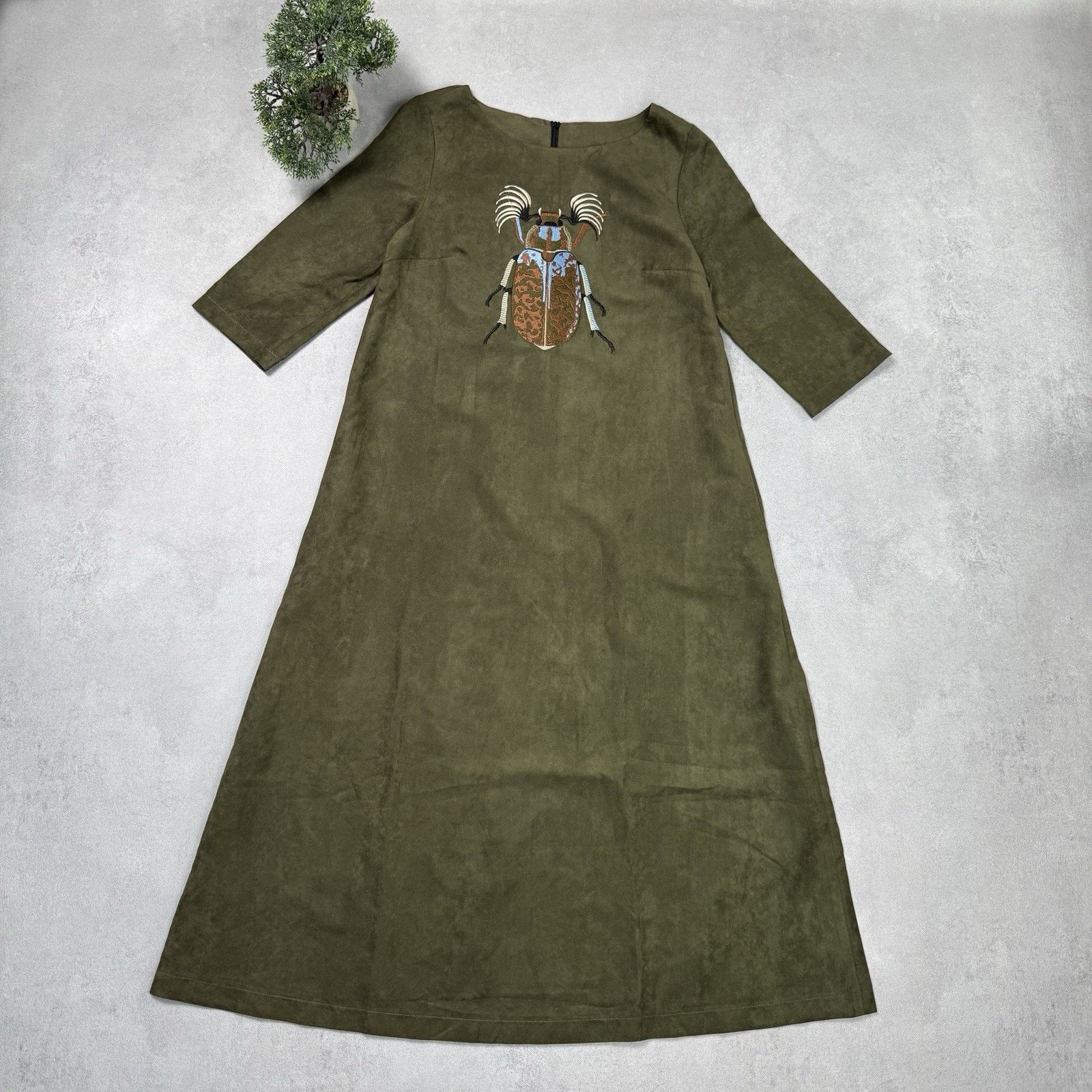 Vintage Julia Allert Midi Dress Size XL Embroidered Size XL / US 12-14 / IT 48-50 - 1 Thumbnail