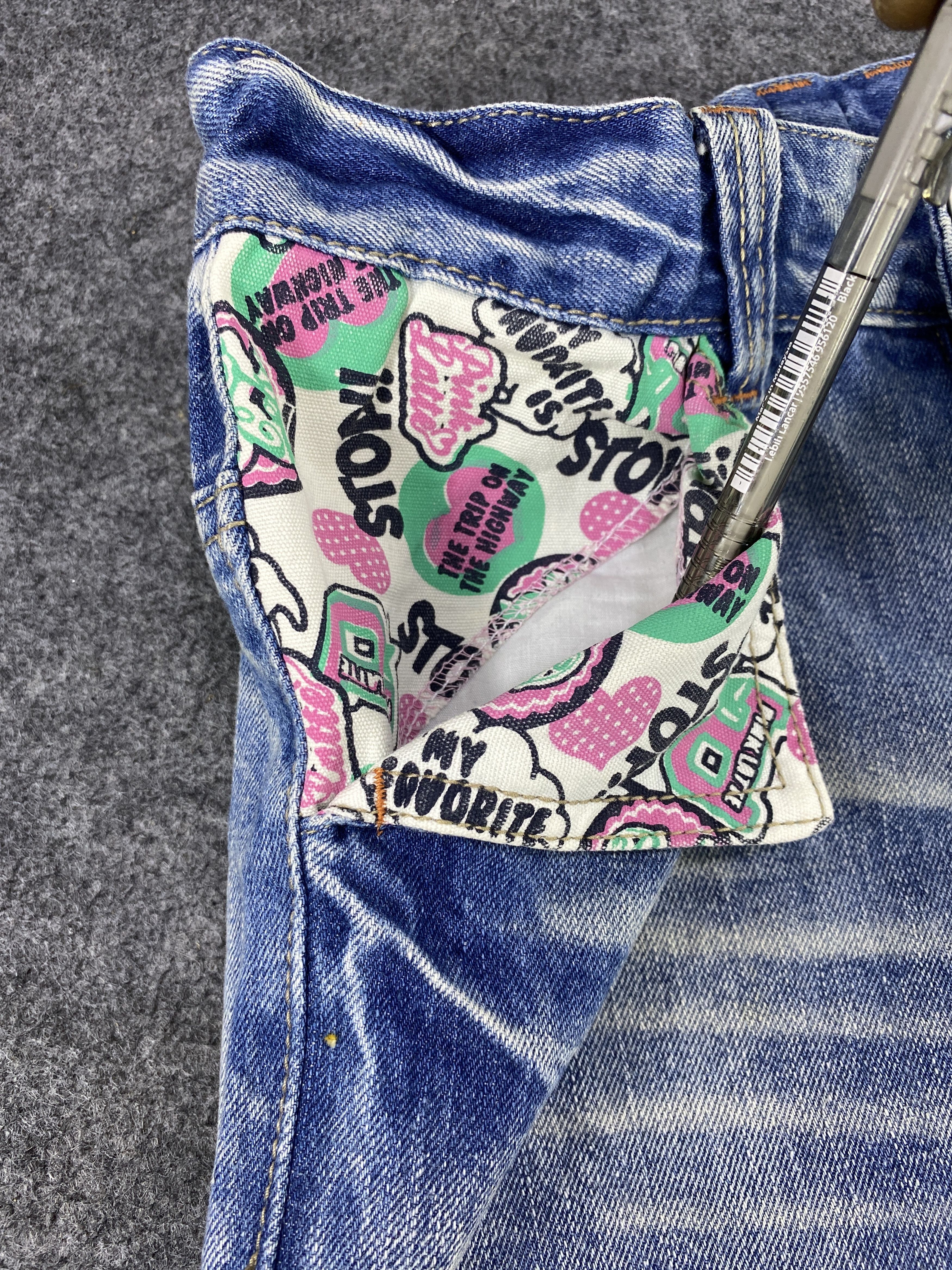 Japanese Brand Japanese Denim Jeans PINK LATTE Patchworks - J1083 Size US 28 / EU 44 - 10 Thumbnail