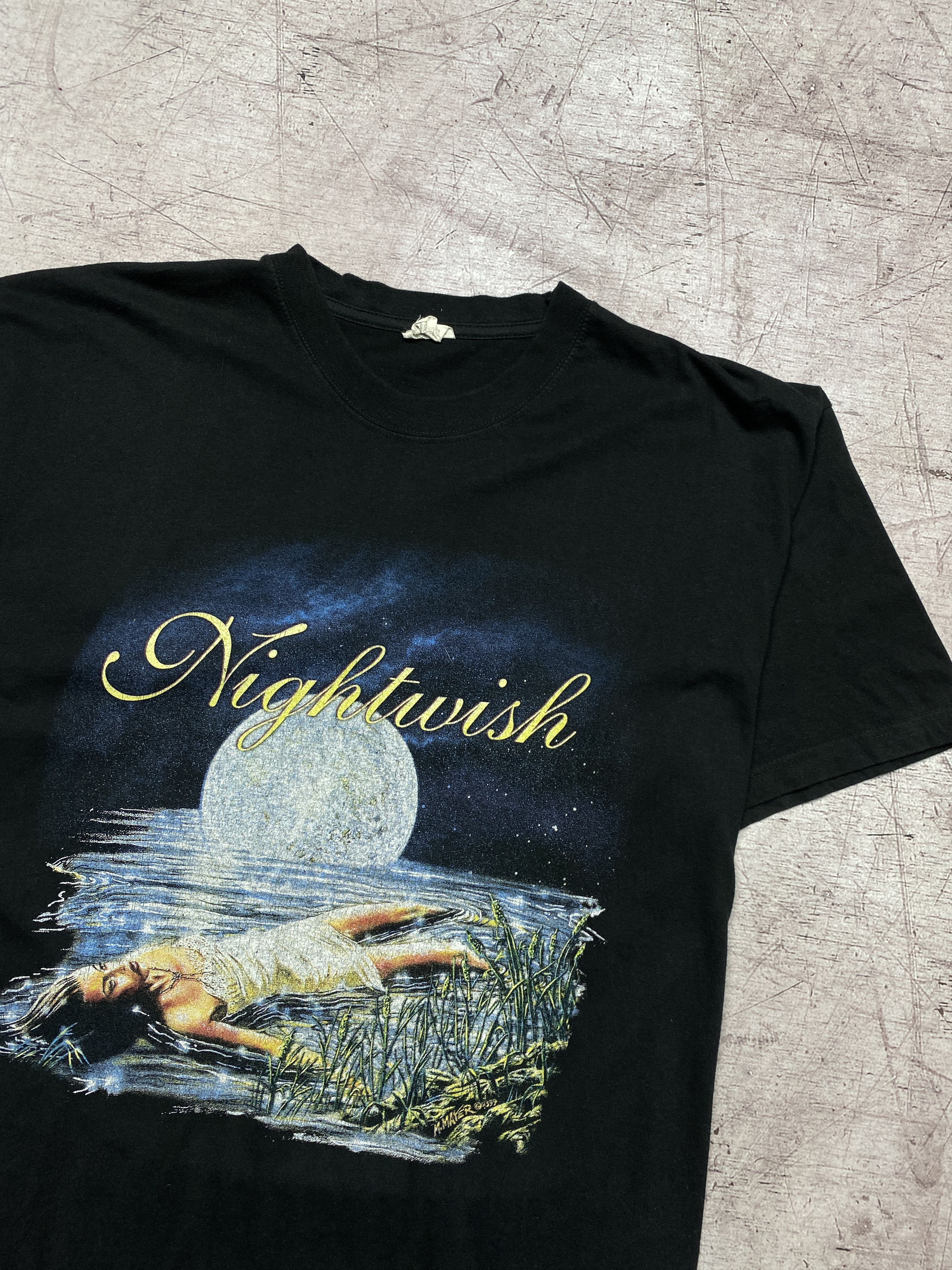 Band Tees × Vintage Nightwish 1999 Vintage Rock Band T-Shirt Size US XL / EU 56 / 4 - 2 Thumbnail