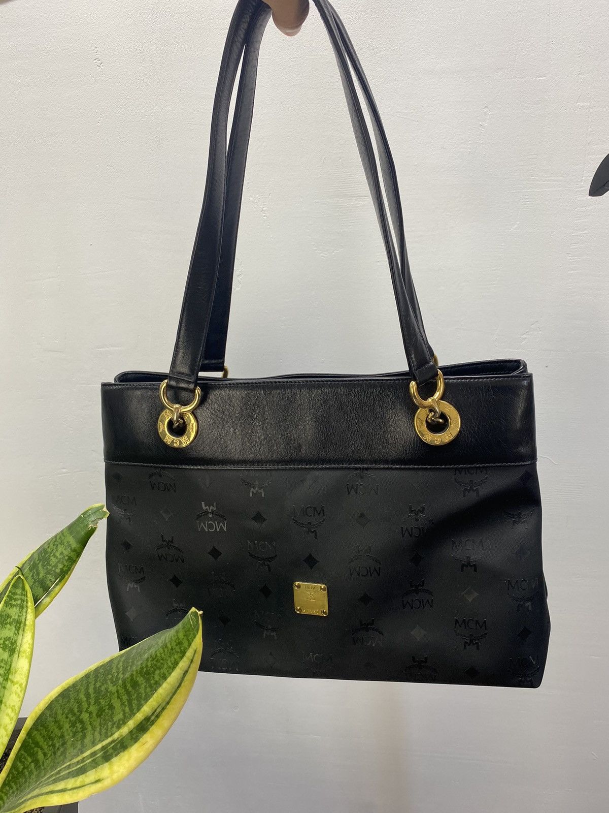Japanese Brand × MCM MCM Tote Bag Vintage Leather Bag Made in Germany Size ONE SIZE - 17 Thumbnail