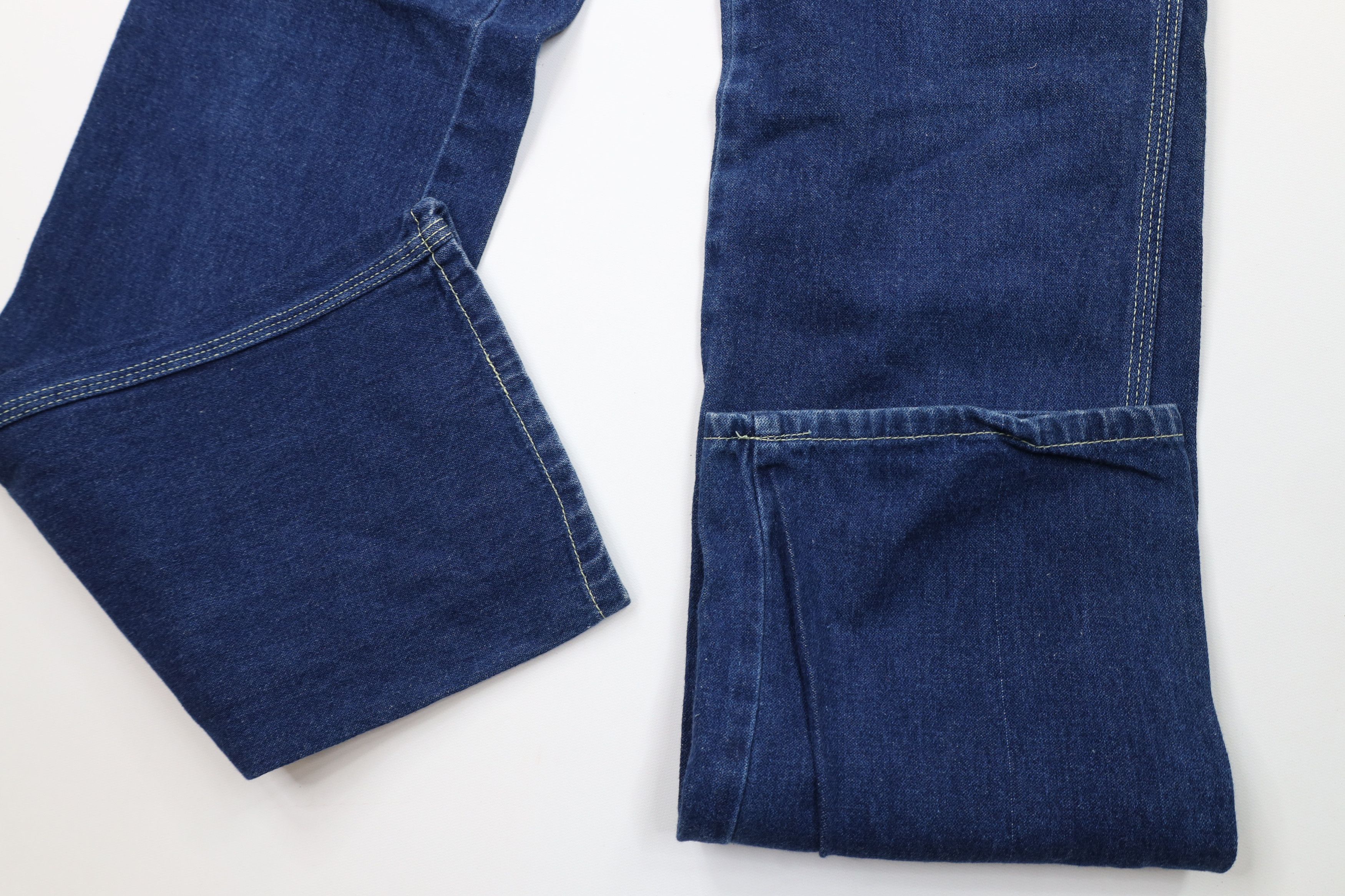 Vintage Vintage 70s Streetwear Flared Denim Jeans Blue Cotton Size 30" / US 8 / IT 44 - 7 Thumbnail