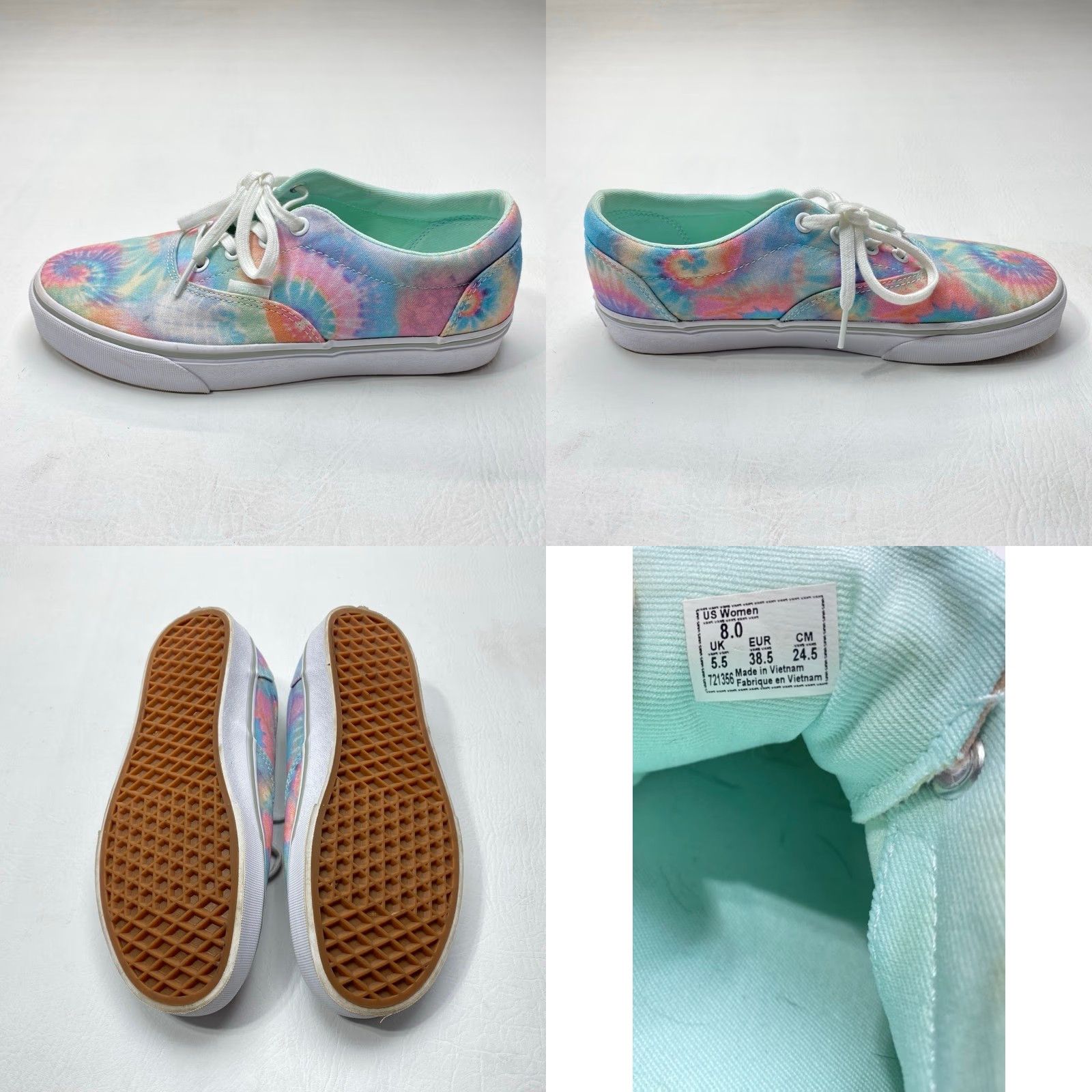 Vans Vans Vans Doheny Tie Dye Pastel Canvas Sneakers Women’s 8 Low Top Skate Shoes 1600 Size M / US 6-8 / IT 42-44 - 8 Thumbnail