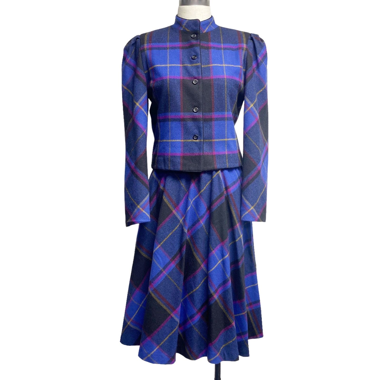 Vintage Vintage Patty Woodard Womens Plaid Tartan Skirt Suit Size ONE SIZE - 1 Thumbnail