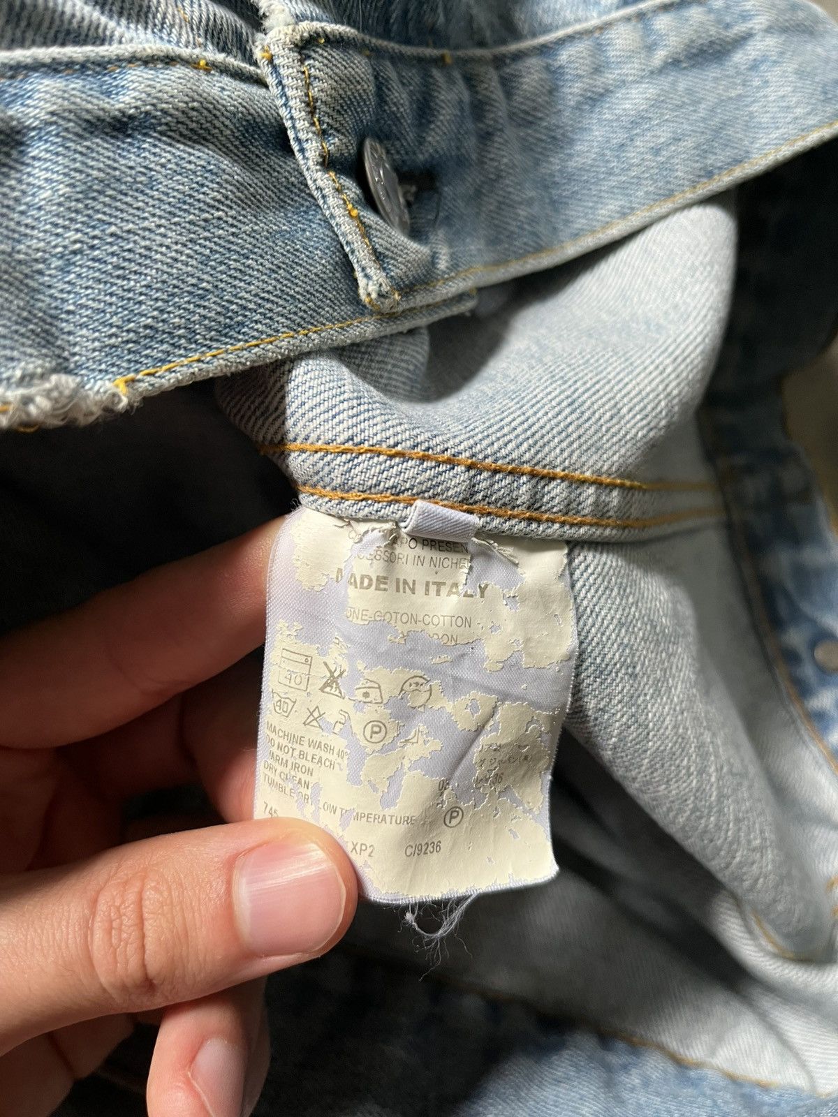 Helmut Lang Helmut Lang Vintage Clean Broken Denim 2 Pocket Jacket Size US M / EU 48-50 / 2 - 12 Thumbnail
