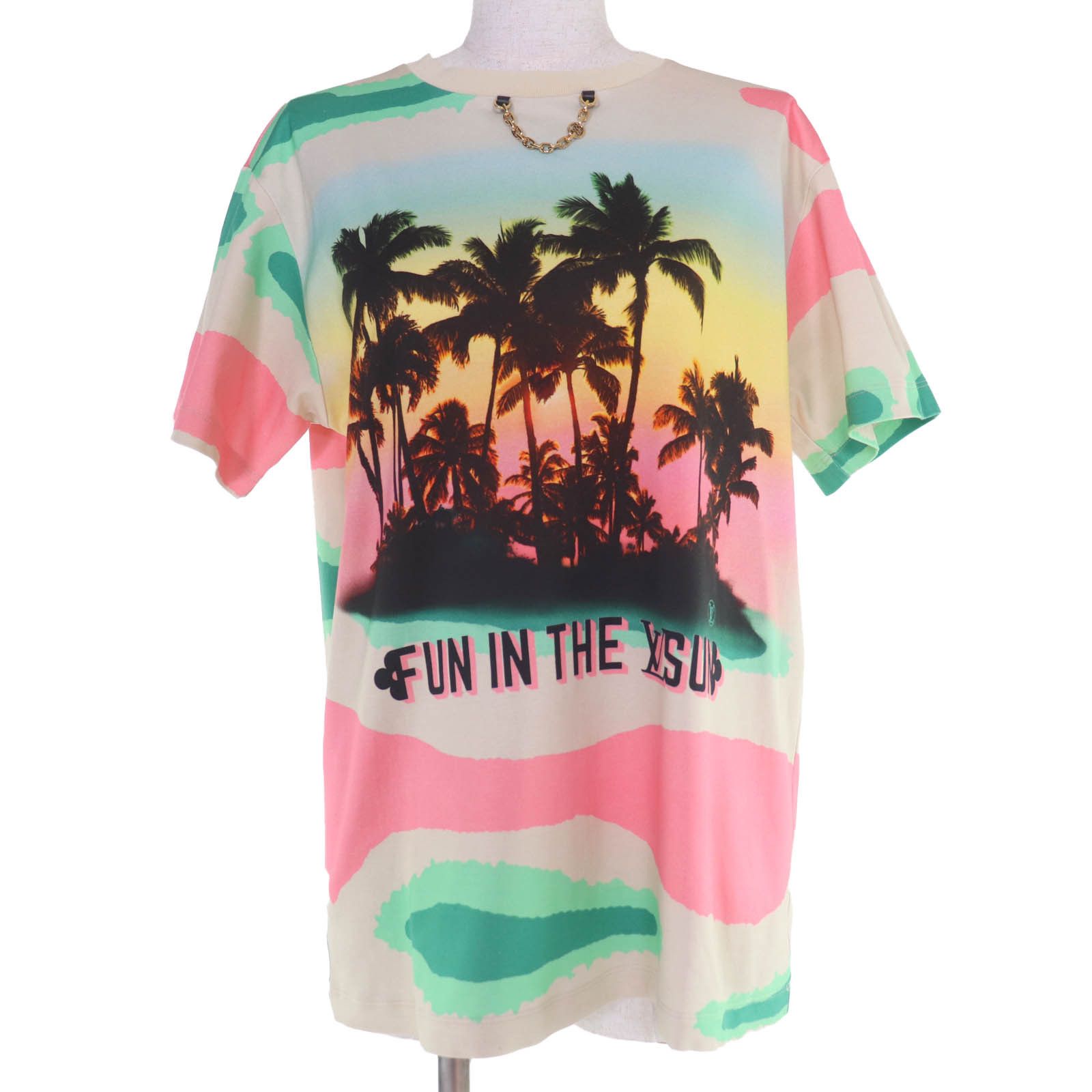 Louis Vuitton Louis Vuitton Louis Vuitton Epiprint Palm Tree Cotton T Shirt Textile T-Shirts 1A9XP0 DUTY FREE for USA Size ONE SIZE - 1 Thumbnail