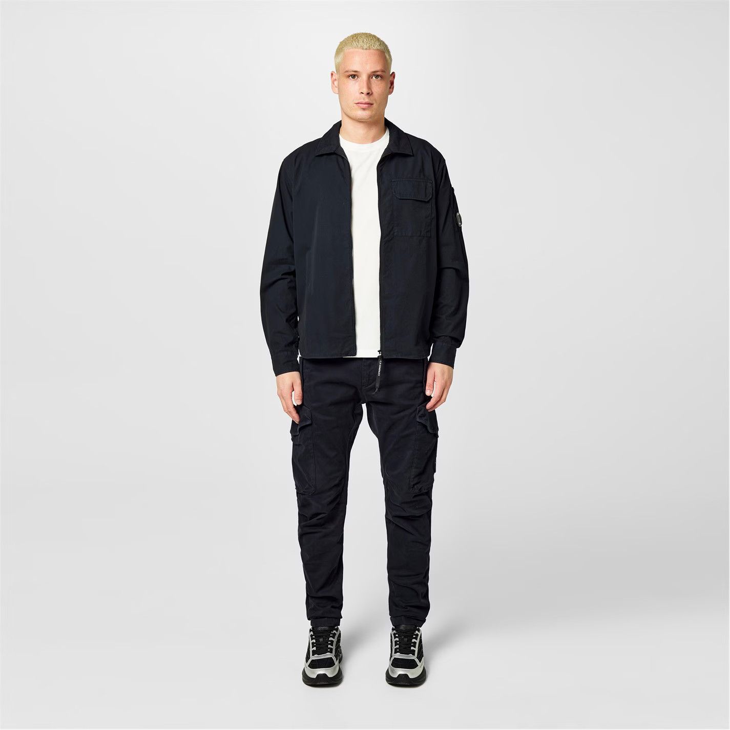 C.P. Company o1g2r1mq0426 Gabardine Lens Cotton Long Sleeve Overshirt Size US S / EU 44-46 / 1 - 6 Thumbnail