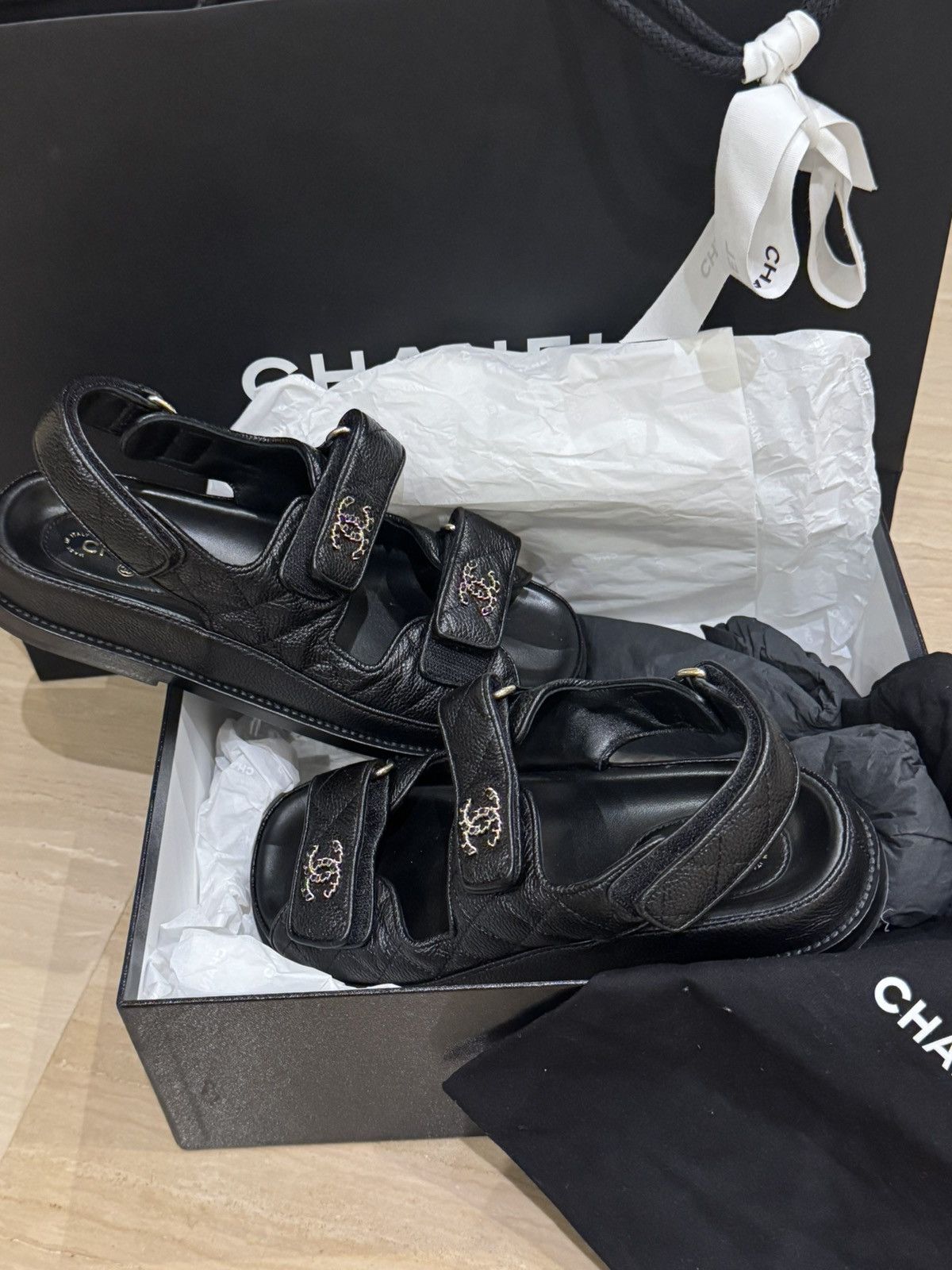 Chanel Dad sandals Size US 6 / IT 36 - 3 Thumbnail