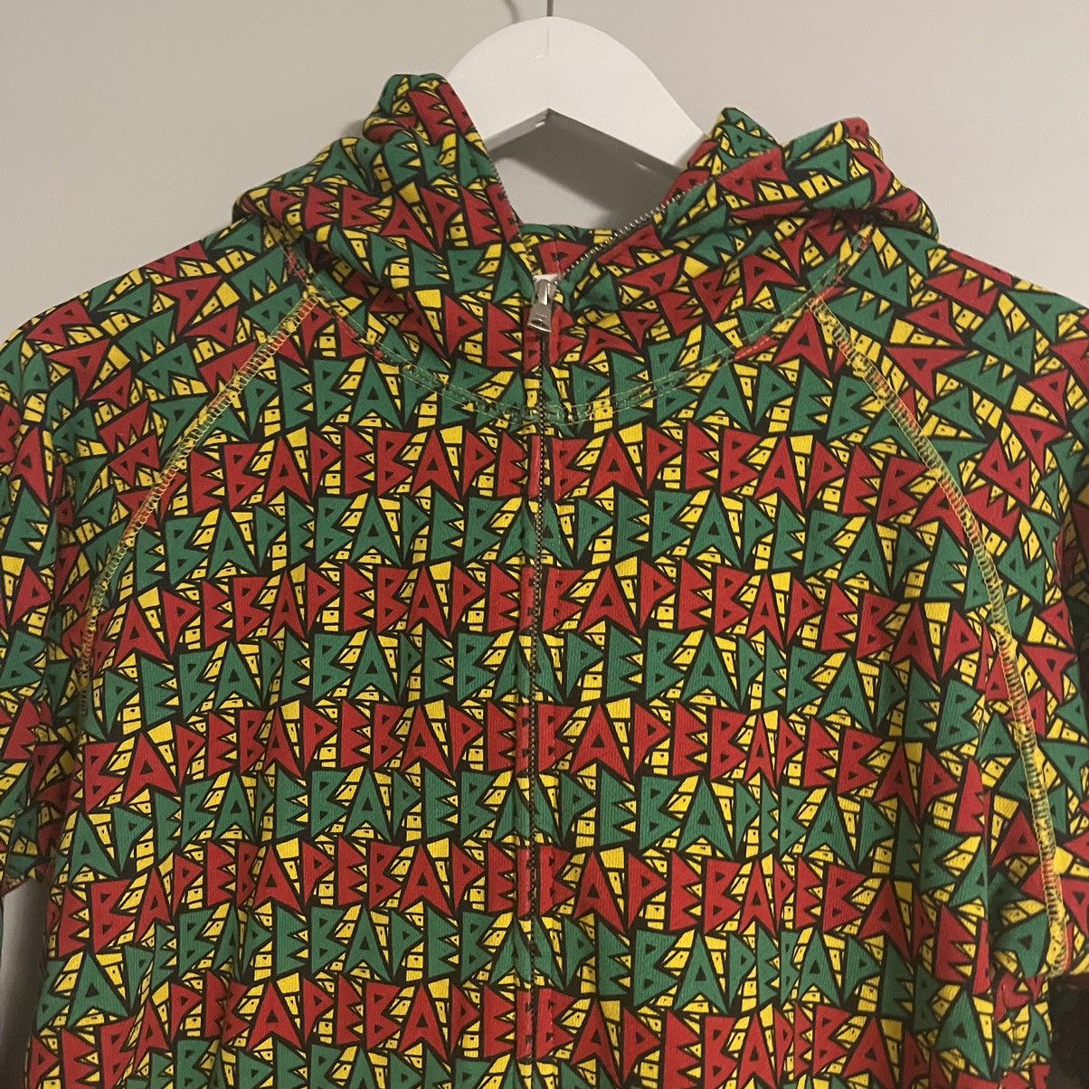Bape OG Psyche Spellout Camo Pattern Zip Up Hoodie | Grailed