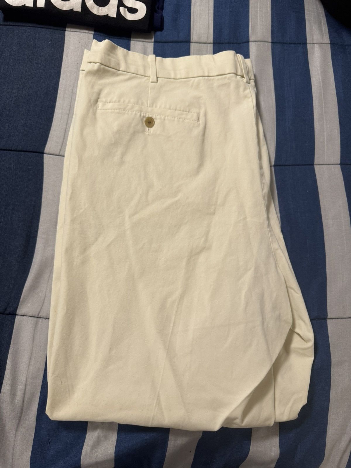 Uniqlo Uniqlo Smart Ankle Pants (2-Way Stretch Cotton) Off-White Size US 42 / EU 58 - 4 Thumbnail