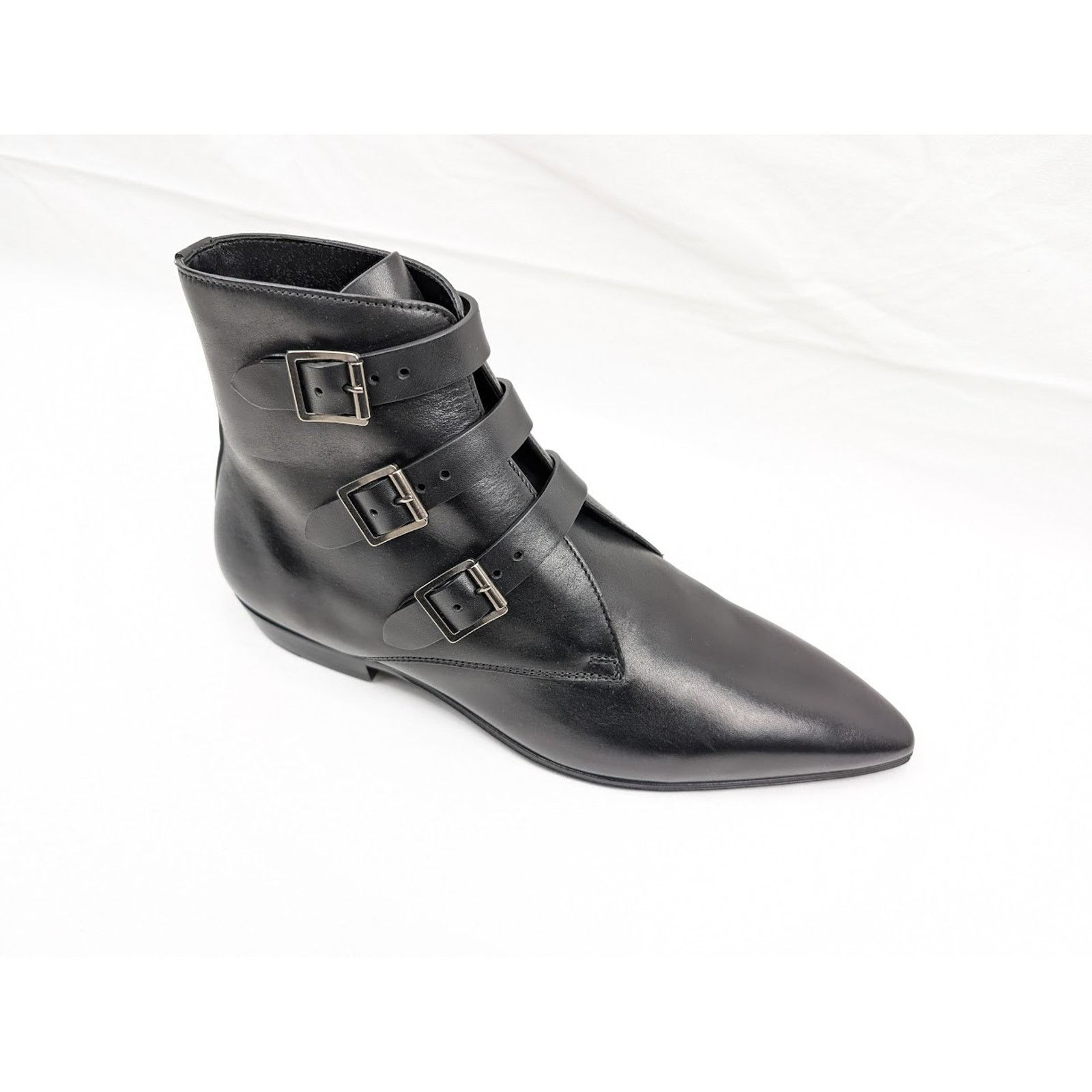 Saint Laurent Paris o1rshd1 Goth 15 Boots in Nero Size US 9.5 / EU 42-43 - 2 Thumbnail