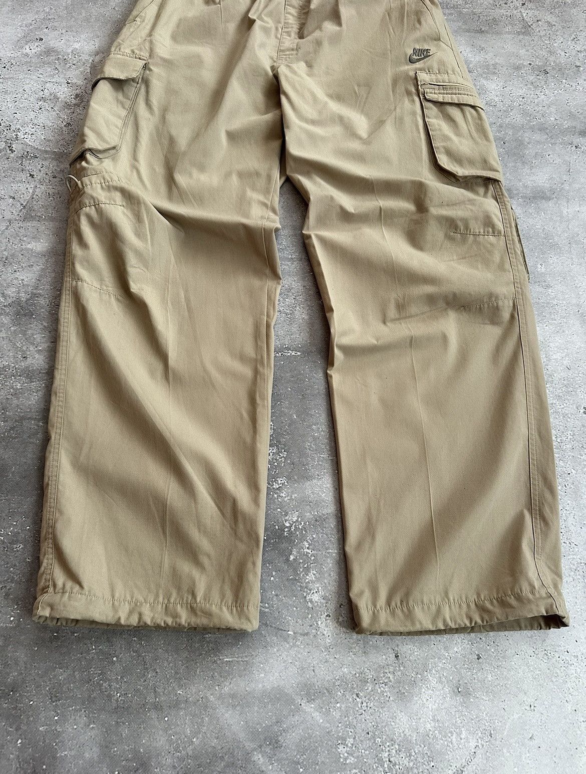 Vintage Nike Cargo Pants 00s Style Drill Baggy Fit Oversize