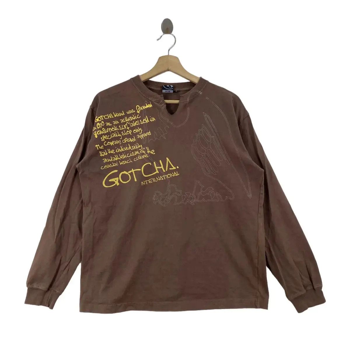 Gotcha Vintage GOTCHA INTERNATIONAL SURF Tee Shirt Top Long Sleeve Size US M / EU 48-50 / 2 - 1 Thumbnail