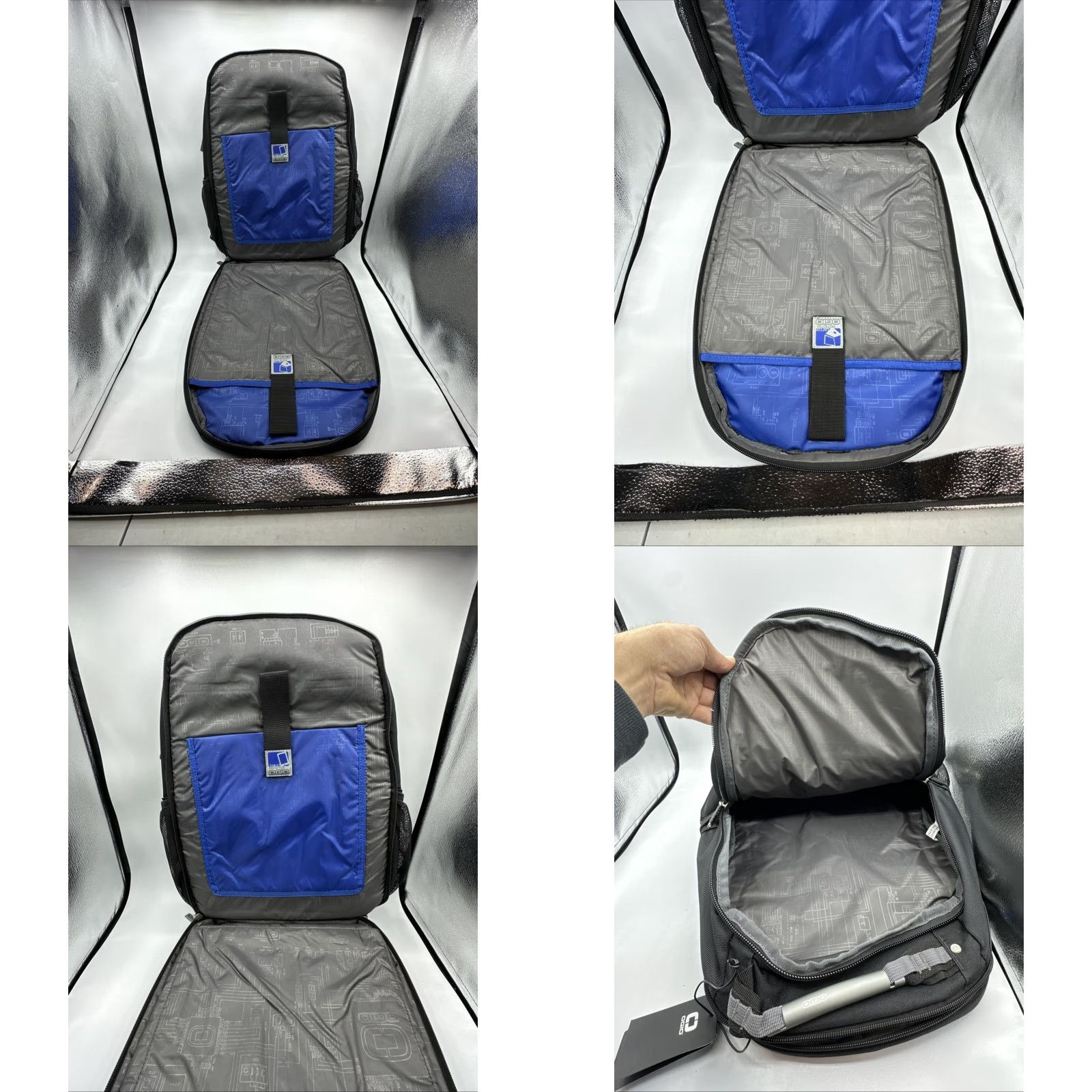 Vintage OGIO Backpack Men NWT Laptop Sleeve/Protection Pockets School Outdoor Black Polyester Nylon/Canvas Fabric OGIO Size ONE SIZE - 9 Thumbnail