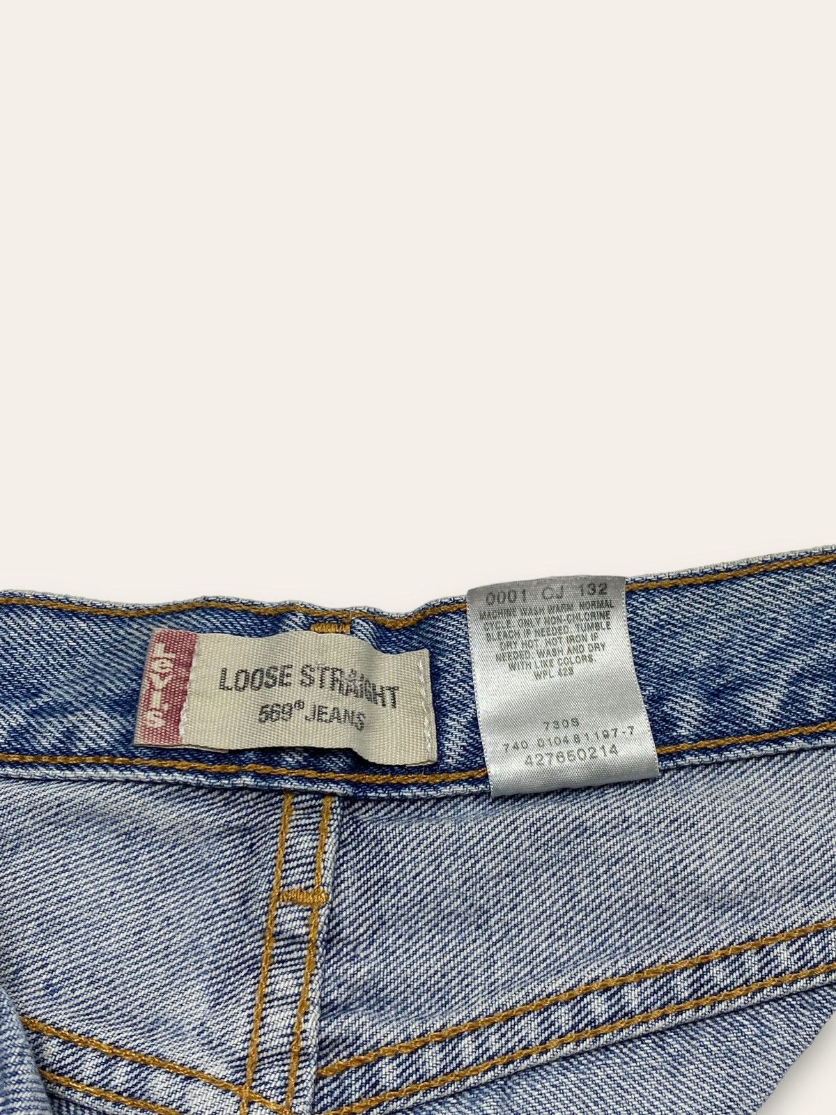 Jean Vintage LEVI'S Light Wash Blue Distressed Baggy Jeans Size US 28 / EU 44 - 7 Thumbnail