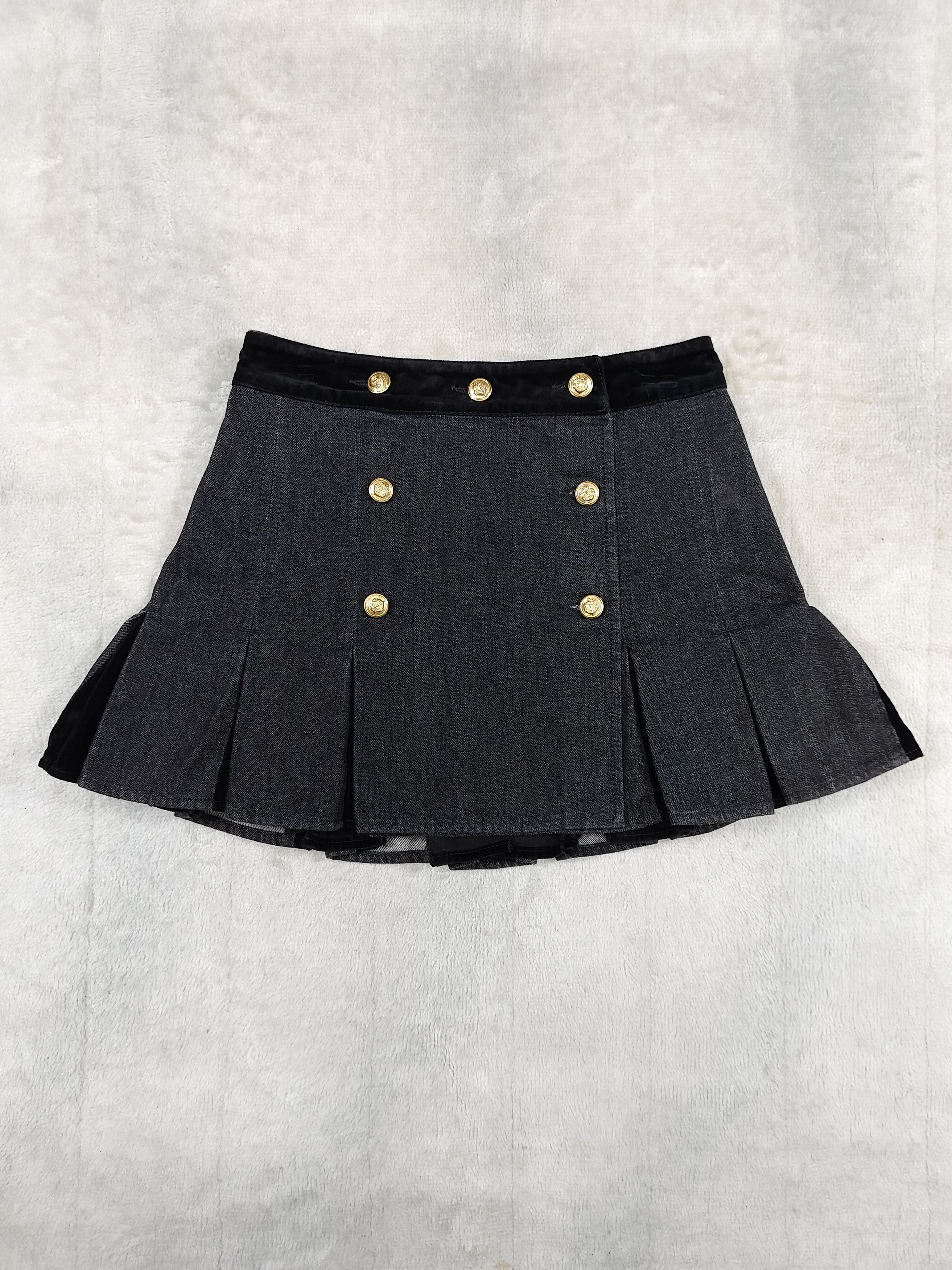 Alexander McQueen Alexander McQueen❤️‍🔥Military Couture Hybrid Denim Skirt Size 28" / US 6 / IT 42 - 5 Thumbnail
