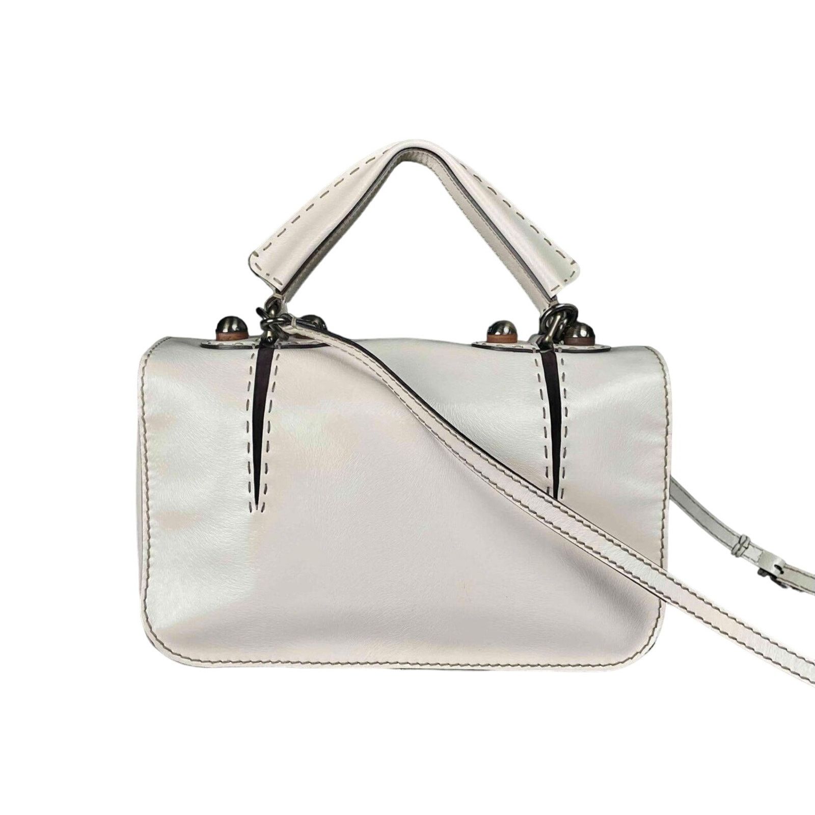 Fendi Cream Fendi F3 Secret Code Handbag Size ONE SIZE - 8 Thumbnail