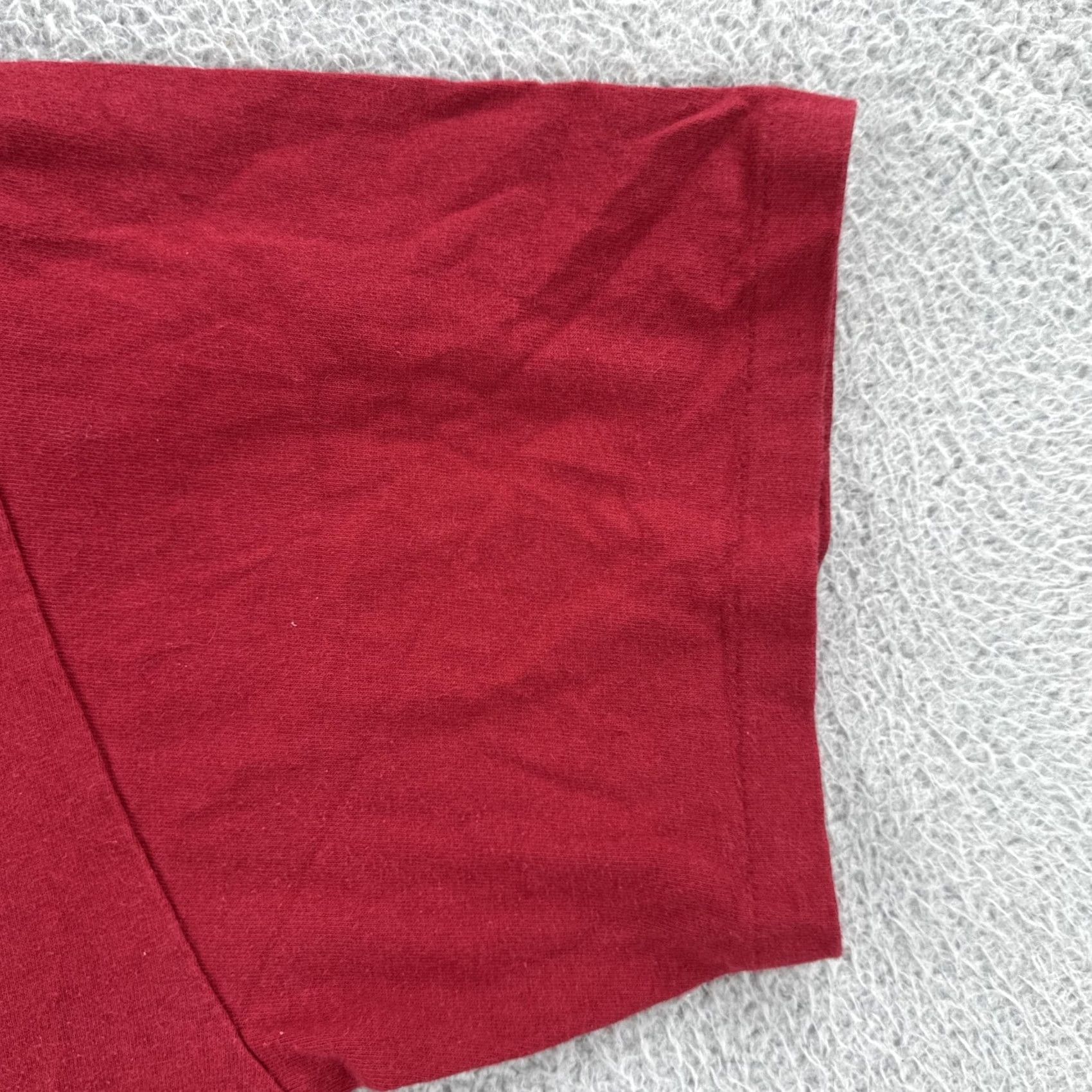 Tultex VINTAGE Tultex Shirt Mens L Red Single Stitch Tee 90s Hot Air Balloon Graphic Print Crew Neck Short Sleeve Mens Size US L / EU 52-54 / 3 - 7 Thumbnail