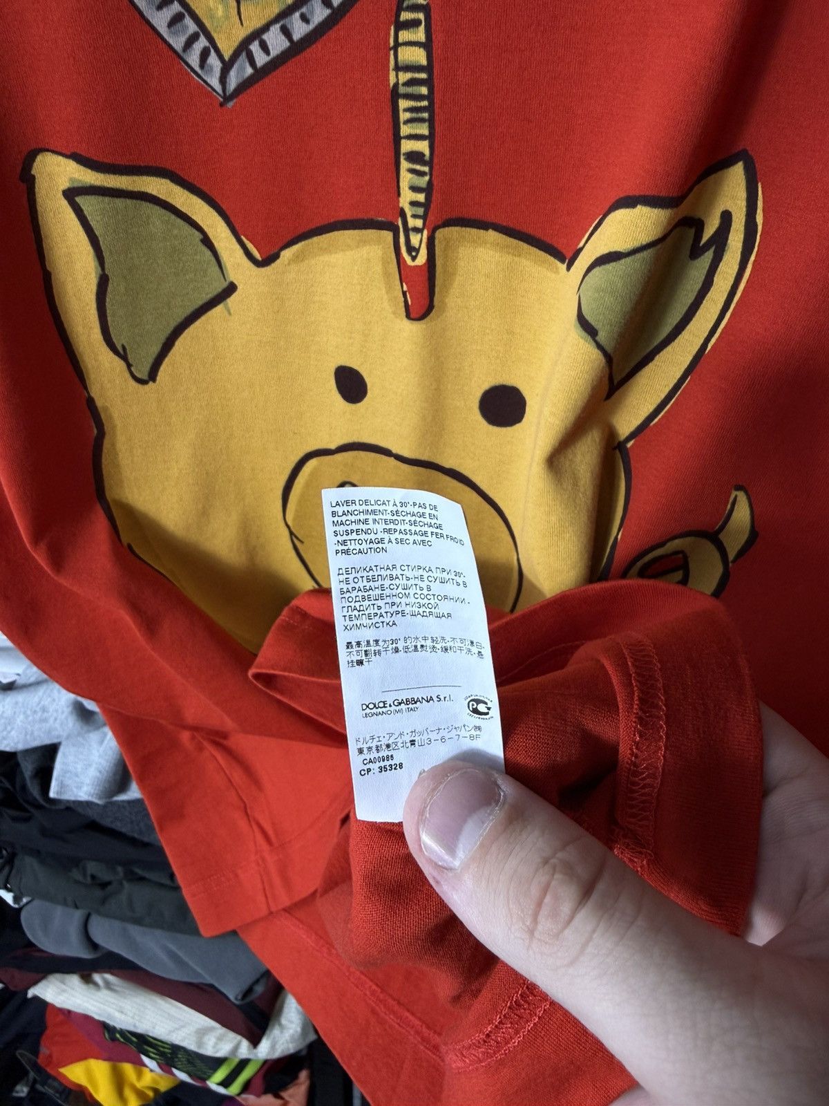 Dolce & Gabbana Dolce & Gabbana Year Of The Pig T-Shirt Red Graphic Tee Size US M / EU 48-50 / 2 - 12 Thumbnail