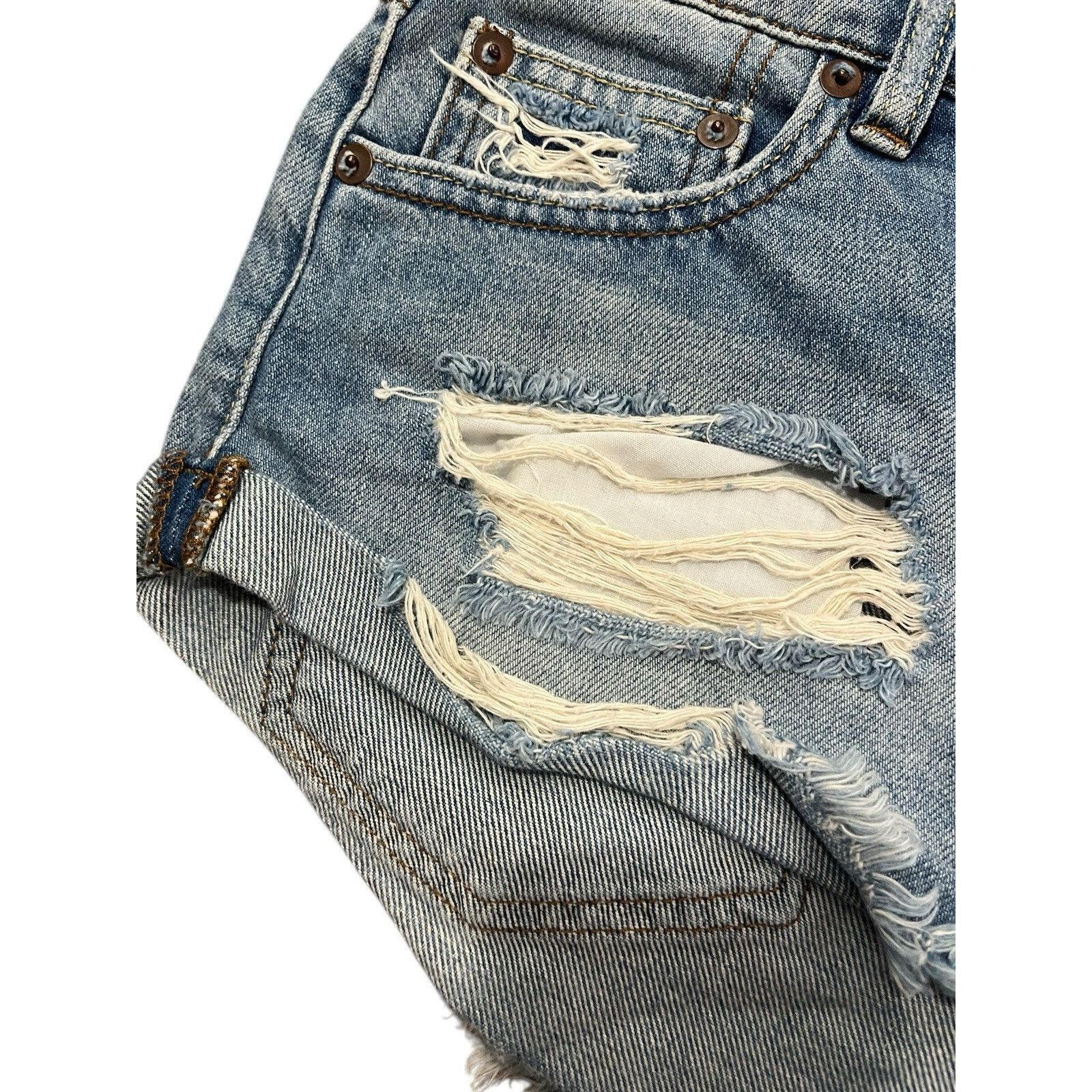 Bdg BDG Dree Cheeky High Rise Distressed Denim Jean Shorts 4 Size 27" / US 4 / IT 40 - 3 Thumbnail
